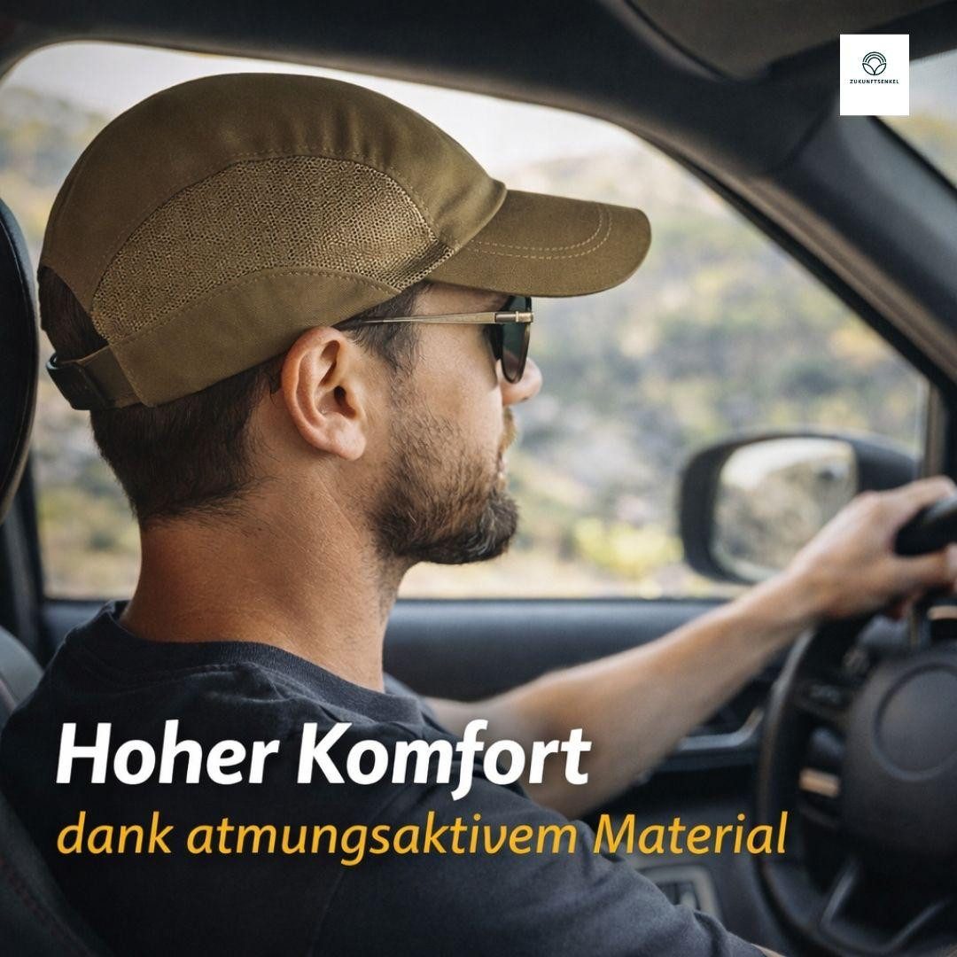ZUKUNFTSENKEL Baseball Cap Outdoor Kappe Unisex Leicht & Atmungsaktiv mit Netz-Einsätzen (Sommer Basecap Herren & Damen) Laufkappe Sportkappe Schirmmütze