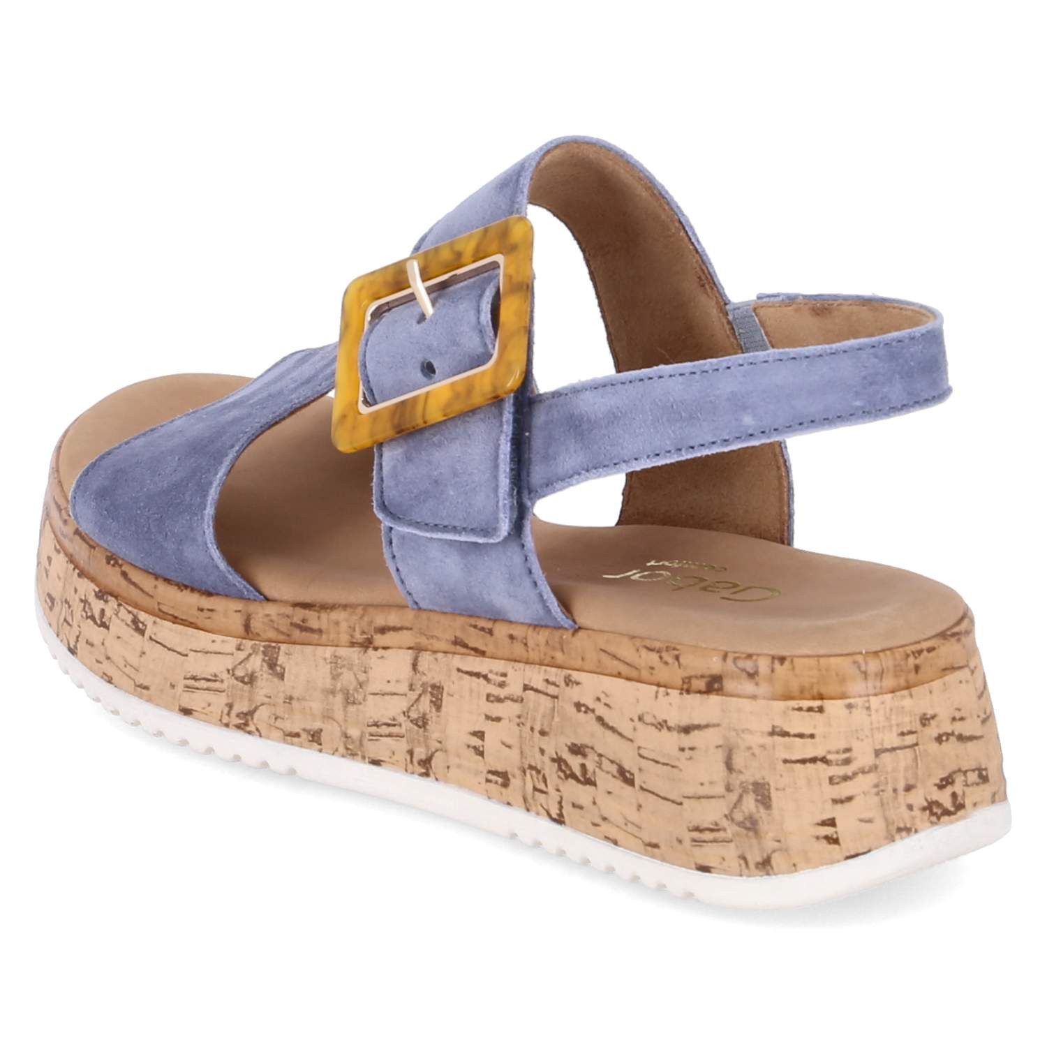 Gabor Gabor 62.744.26 Damen Rauleder blue Sandalette
