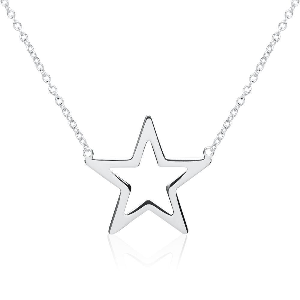 Unique Silberkette Mit Stern Anhänger SN0426 günstig online kaufen
