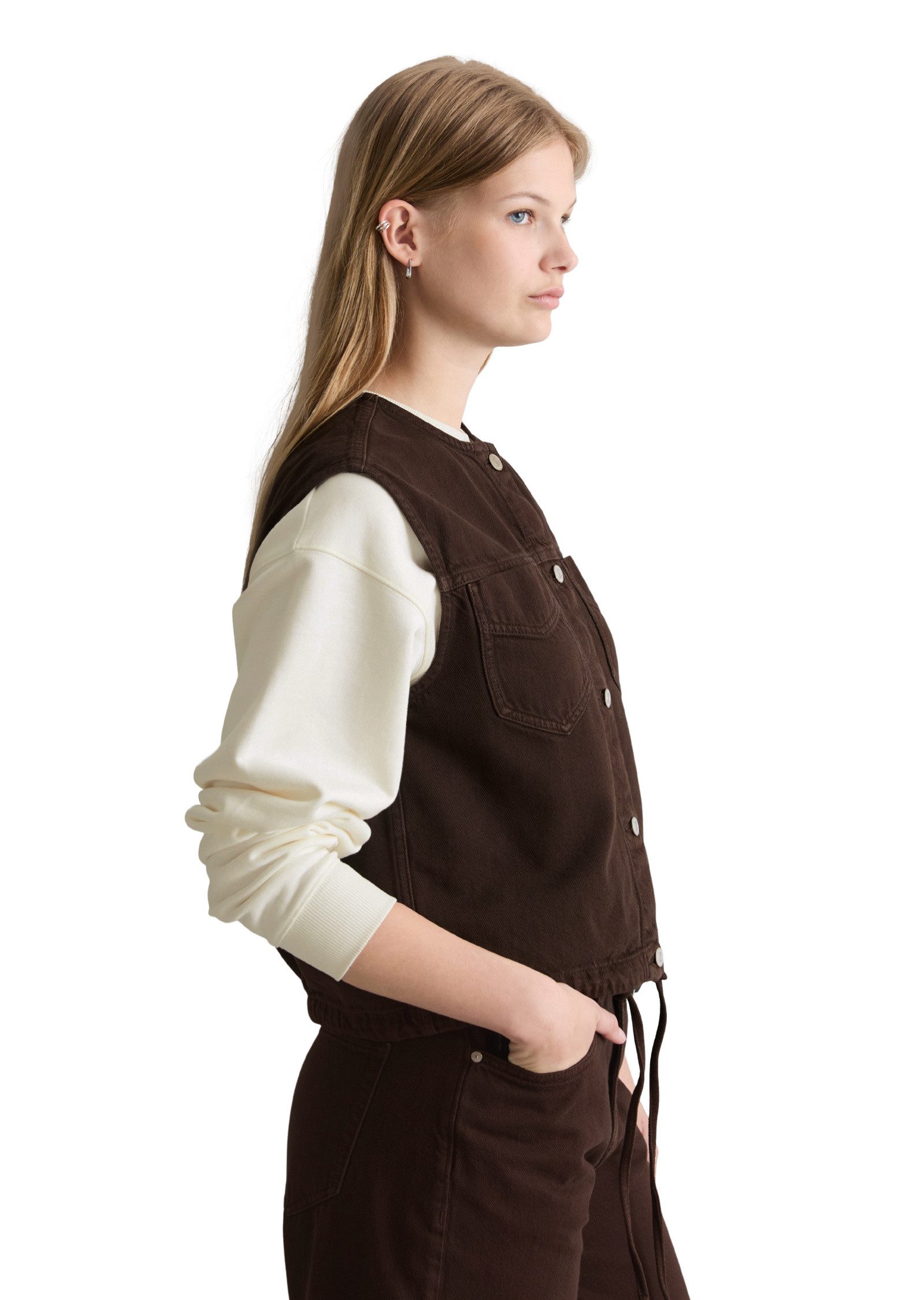 Marc O'Polo DENIM Jeansweste aus Organic-Cotton-Lyocell-Mix