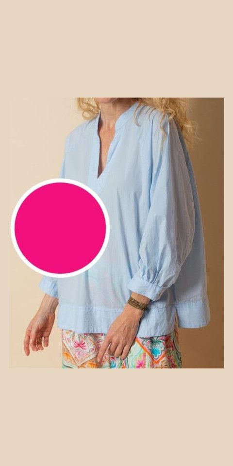 Emily Van Den Bergh Hemdbluse Bluse EMILY VAN DEN BERGH magenta