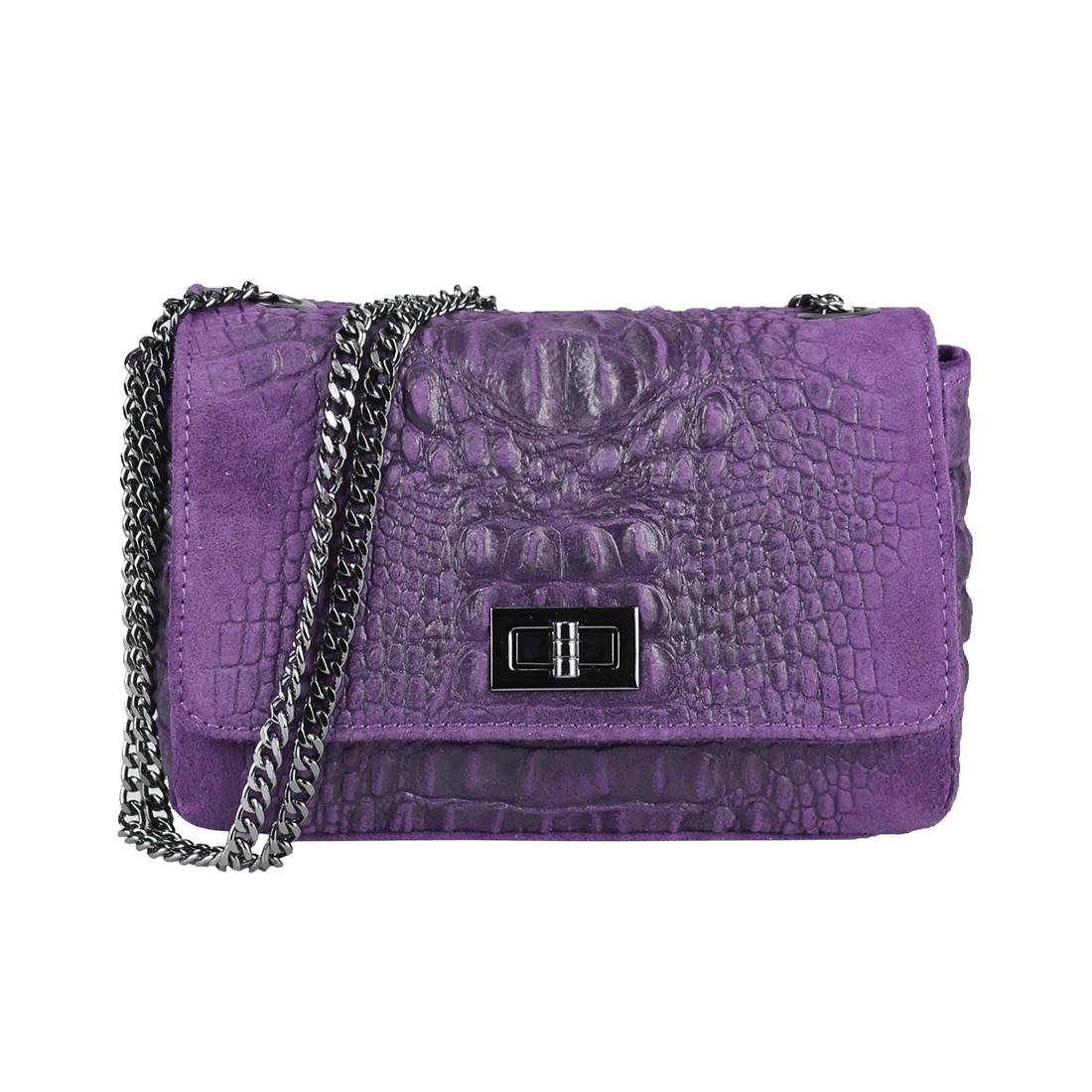 ITALYSHOP24 Schultertasche Made in Italy Damen Leder Tasche CrossOver, mit günstig online kaufen