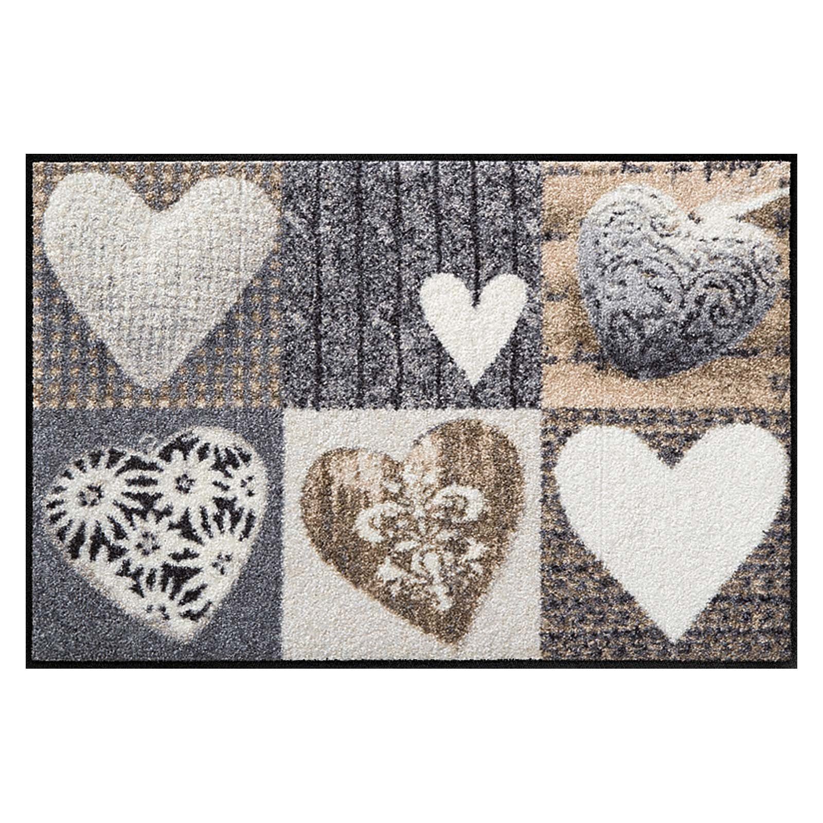 Salonloewe Fußmatte Alpenglück Herzen 050x075 cm günstig online kaufen