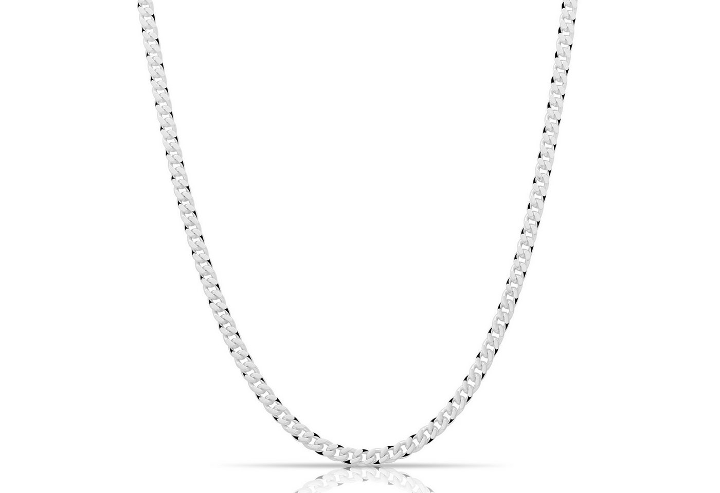 Tony Fein Panzerkette Panzerkette 3 mm 925er Sterling Silber Massiv, Made in Italy