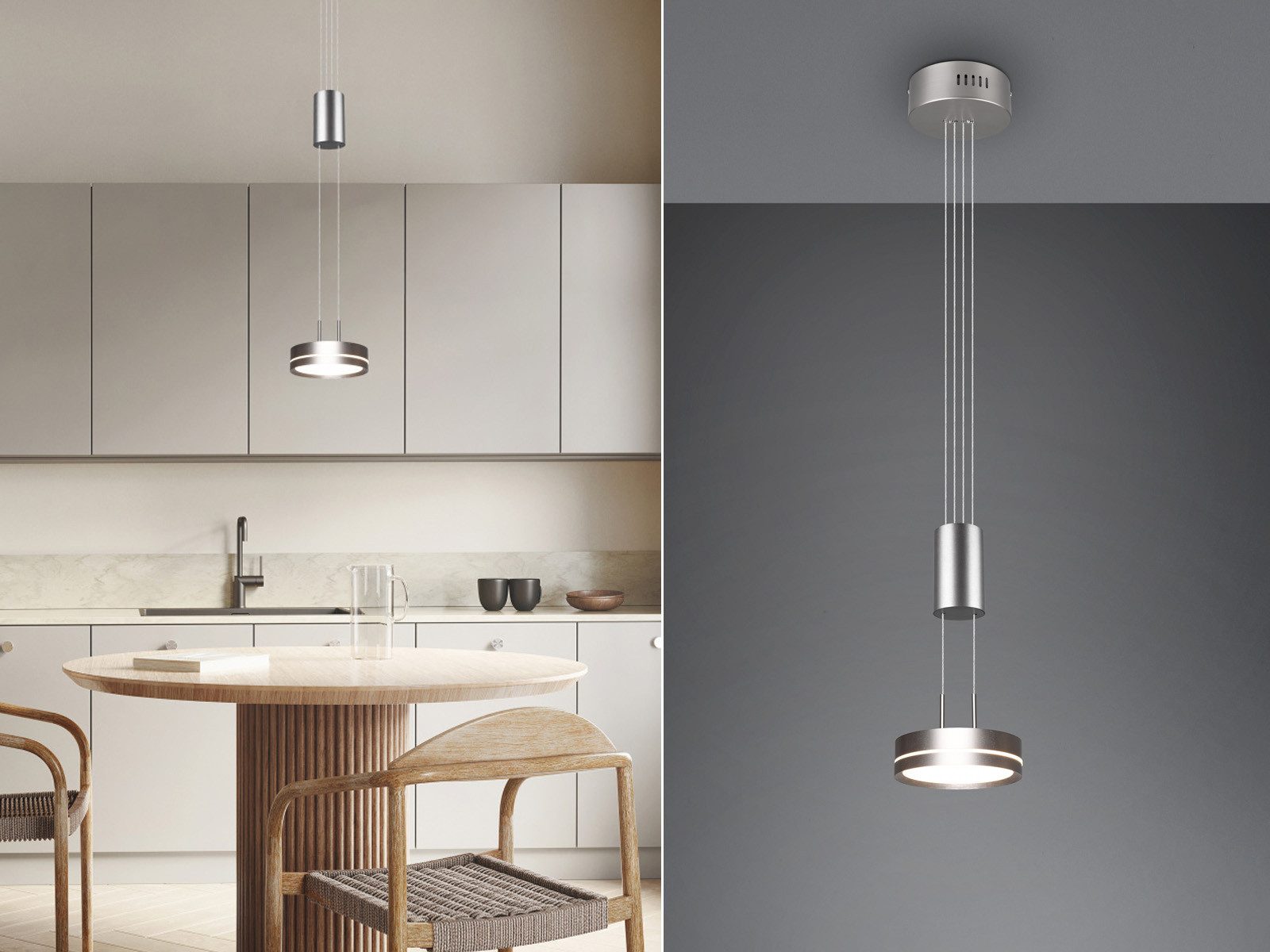 TRIO Leuchten LED Pendelleuchte, Dimmfunktion, LED fest integriert, Warmwei günstig online kaufen