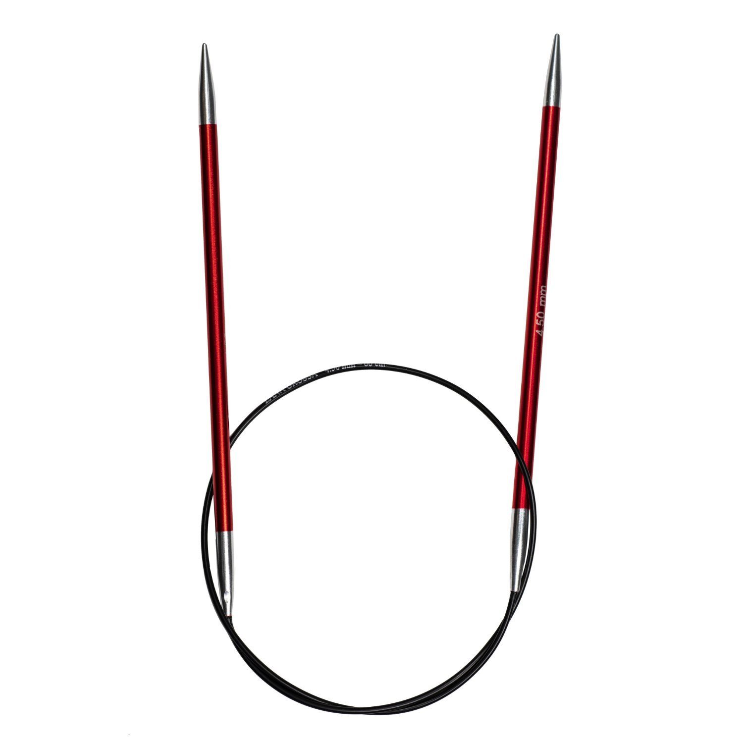 LANA GROSSA Rundstricknadeln Rundstricknadel Set Aluminium Rainbow, Stricknadelset mit acht Nadelspitzenpaaren aus Aluminium 3,5 - 8,0 mm