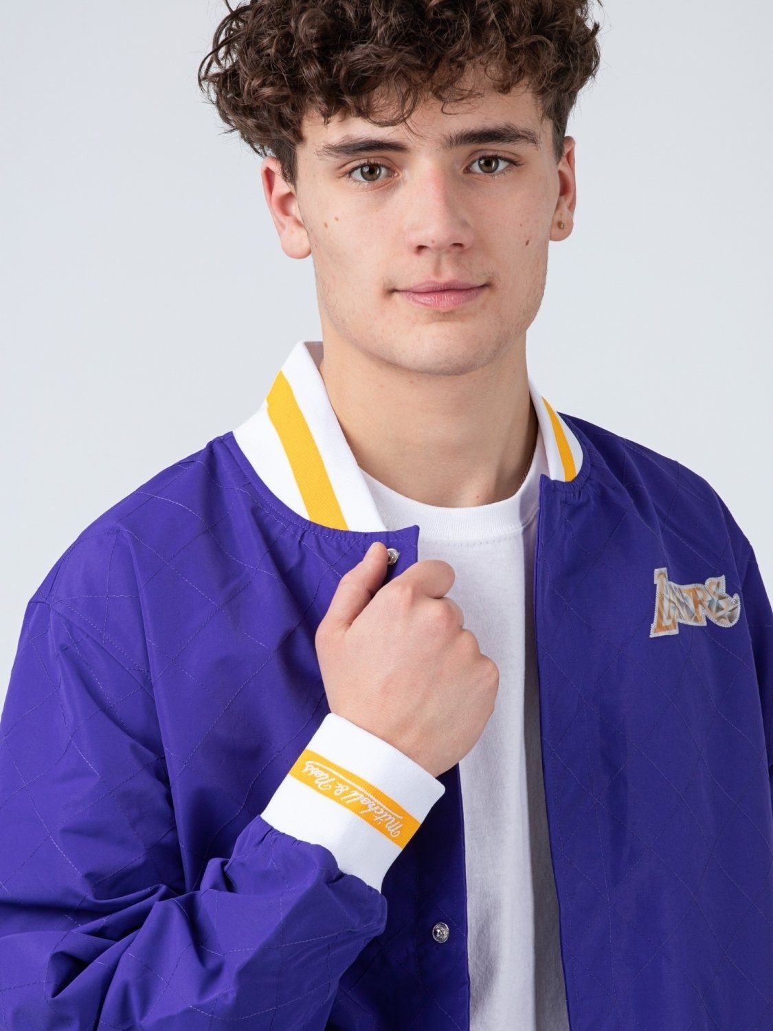 Mitchell & Ness Collegejacke Mitchell & Ness NBA 75th Anniversary Warm Up Jacket