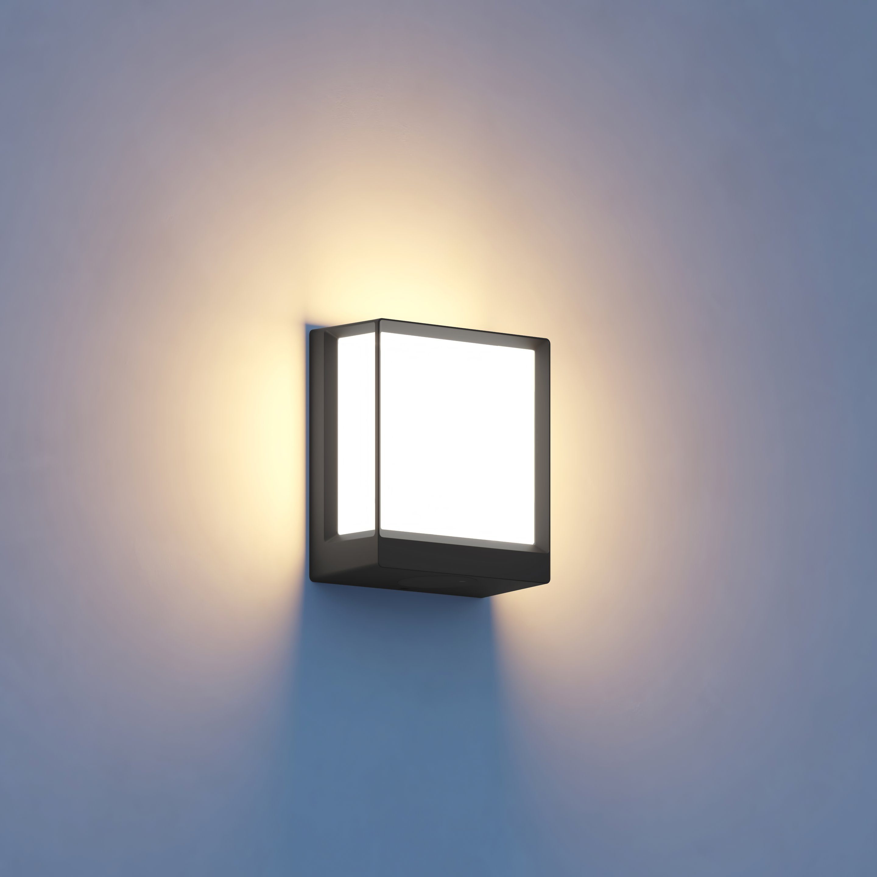integriert, smart, per steinel fest LED L 40, App, LED Außen-Wandleuchte bedienbar Dauerlicht Wandlampe,