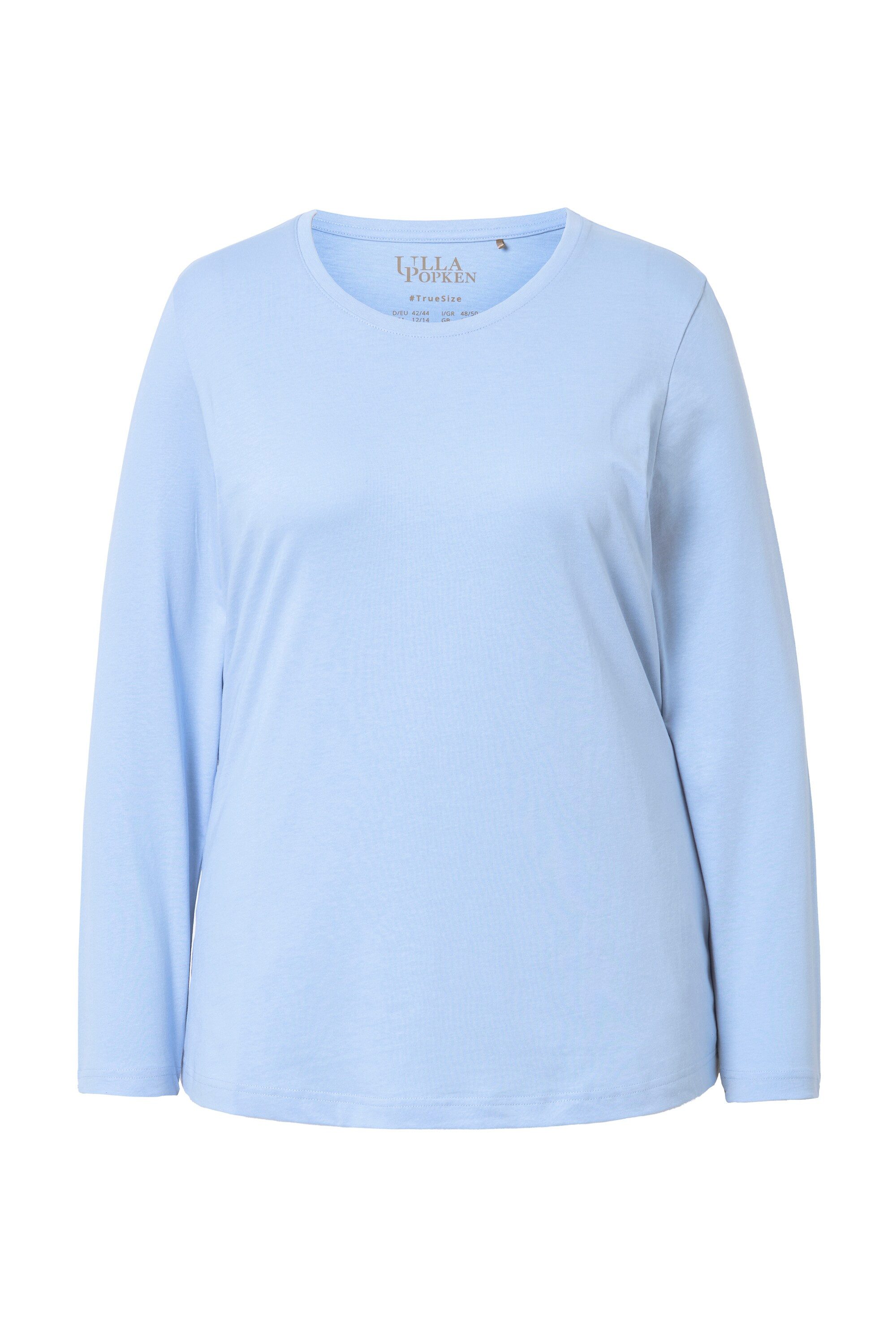 Ulla Popken T-Shirt Shirt Slim Rundhalsausschnitt günstig online kaufen