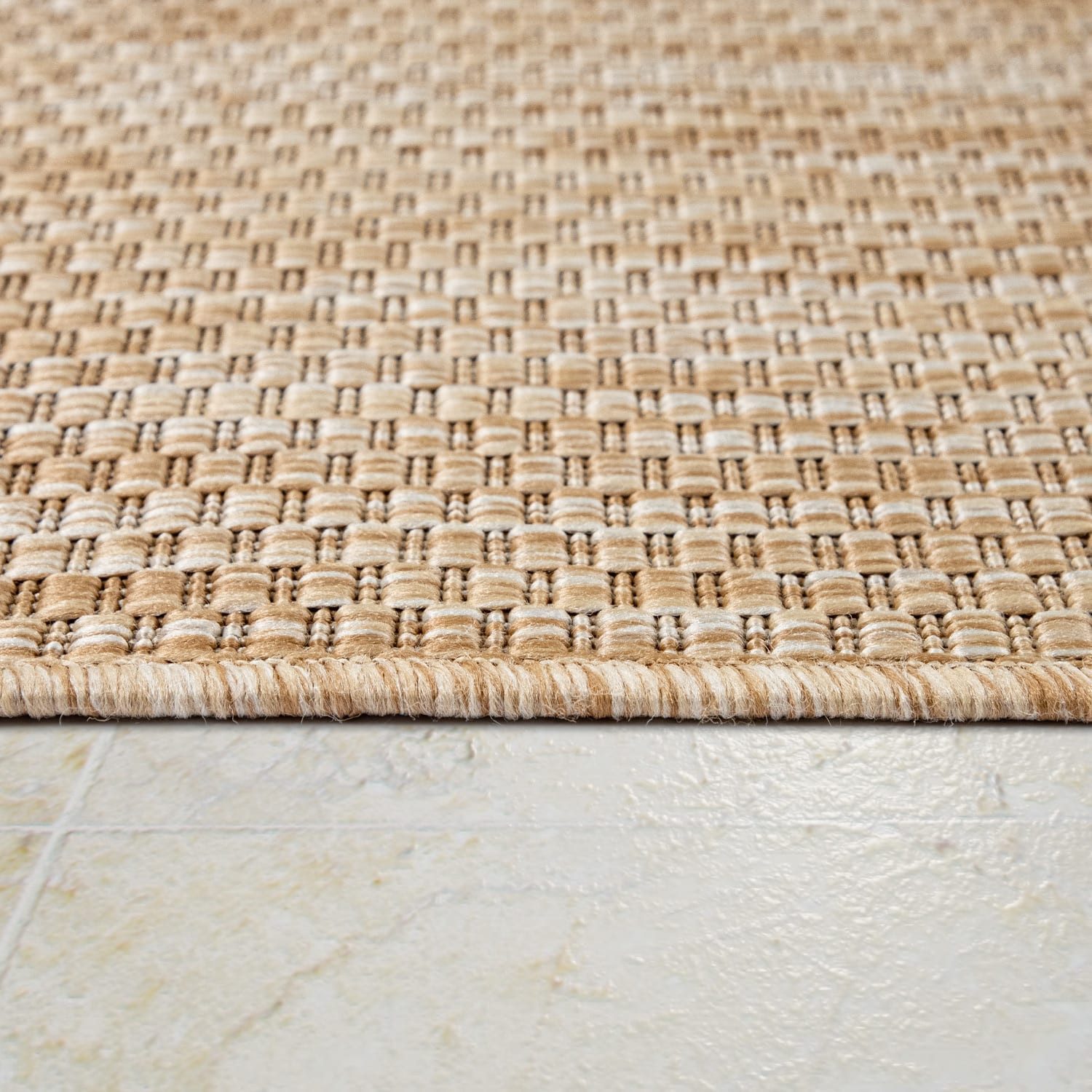TT Home Teppich Badezimmer, Diele, Esszimmer, Flur, Küche, Schlafzimmer, Wohnzimmer, A, Rund, Höhe: 4 mm, Teppich Outdoor Wohnzimmer Esszimmer Balkon Wetterfest