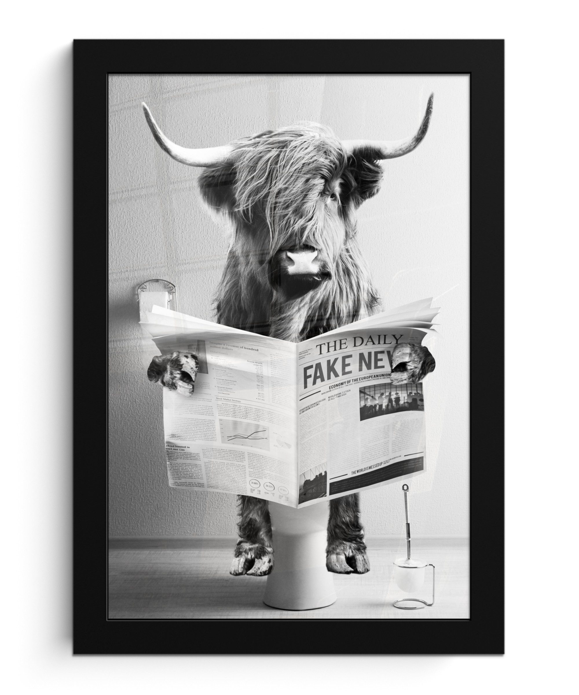 MuchoWow Poster Schottischer Highlander - WC günstig online kaufen