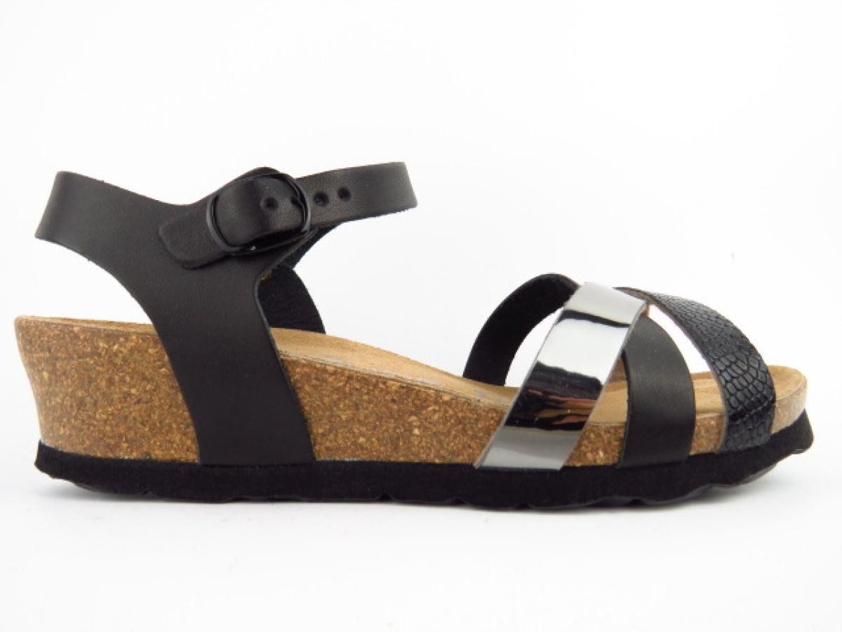 Rohde Softino Met. schwarz Sandale