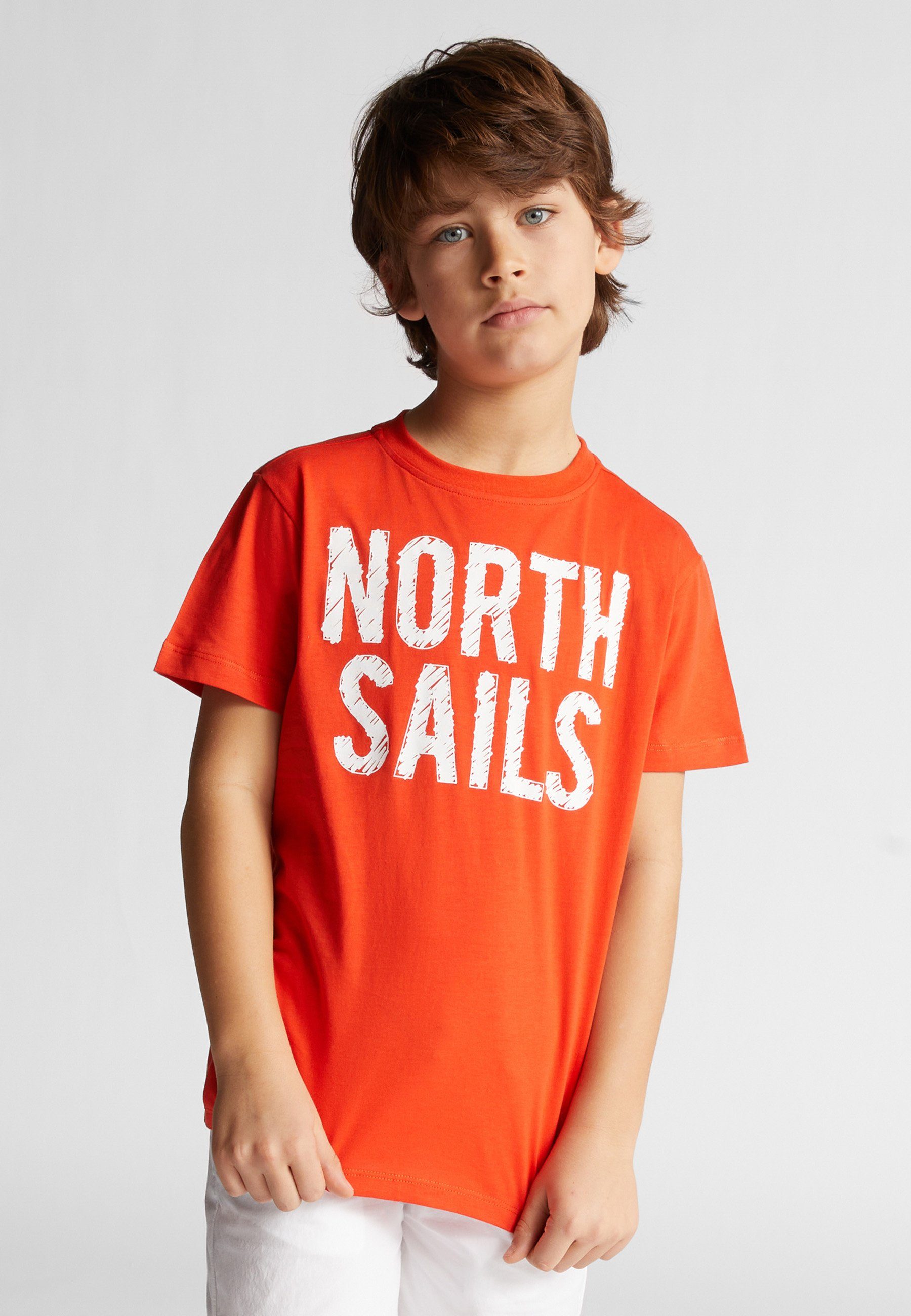 North LOBSTER T-Shirt Baumwoll-Jersey-T-Shirt Sails