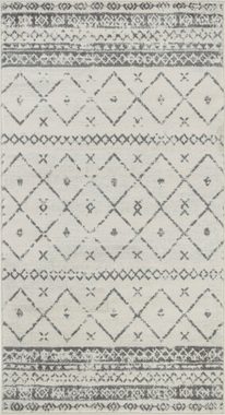 Teppich Modern, Surya, rechteckig, Höhe: 9 mm, Berber, Ethnisch Boho Kurzflor Wohnzimmerteppich, Schlafzimmer