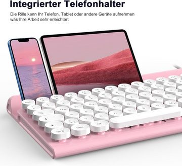 RaceGT mit Handyhalterung Tastaturen Tastatur- und Maus-Set, Mit Schreibmaschinen, Multifunktionalität,Energiesparen,Kompatibilität