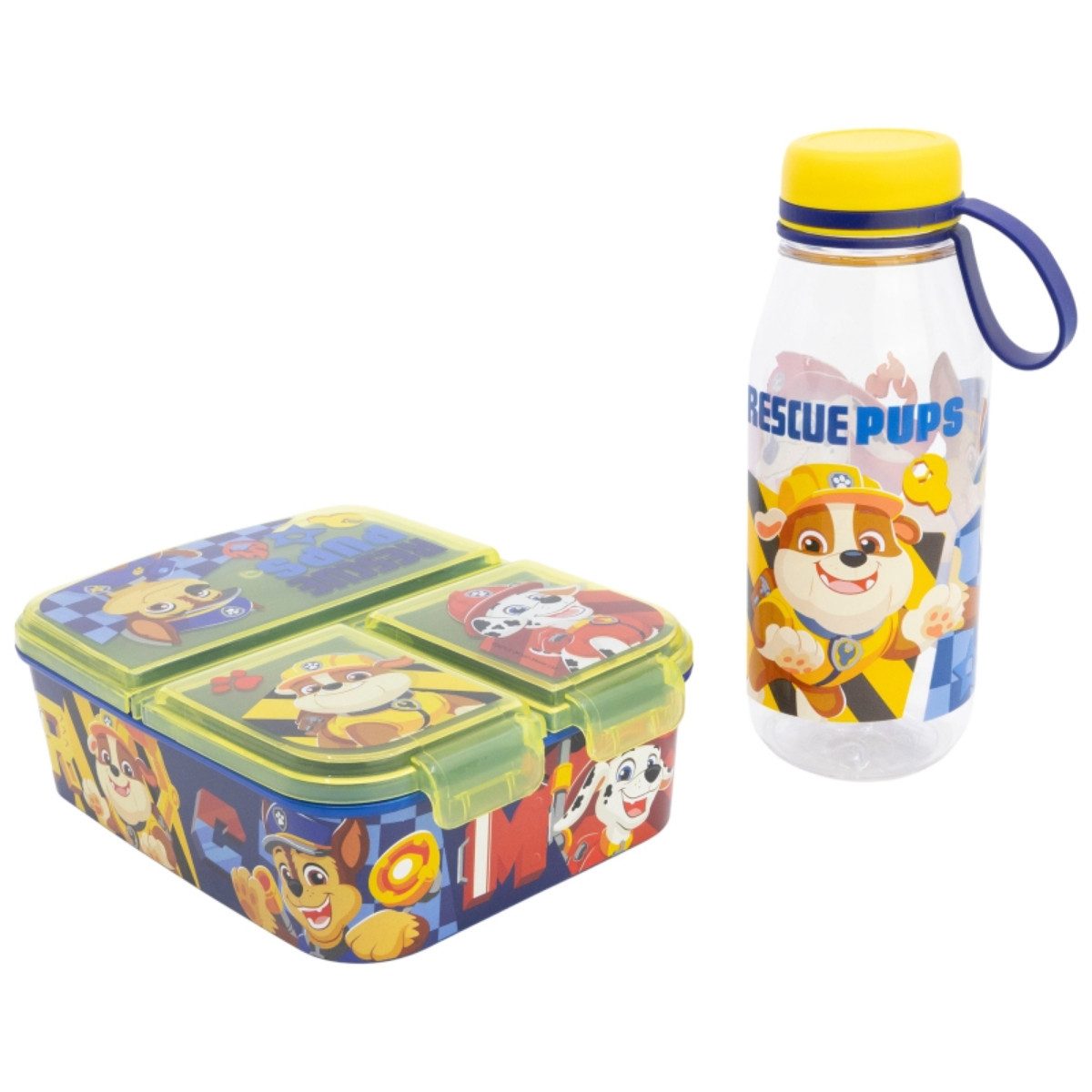 PAW PATROL Lunchbox Kinder Lunch Set Adventure Flasche 650 ml und Snackbox, (2-tlg)