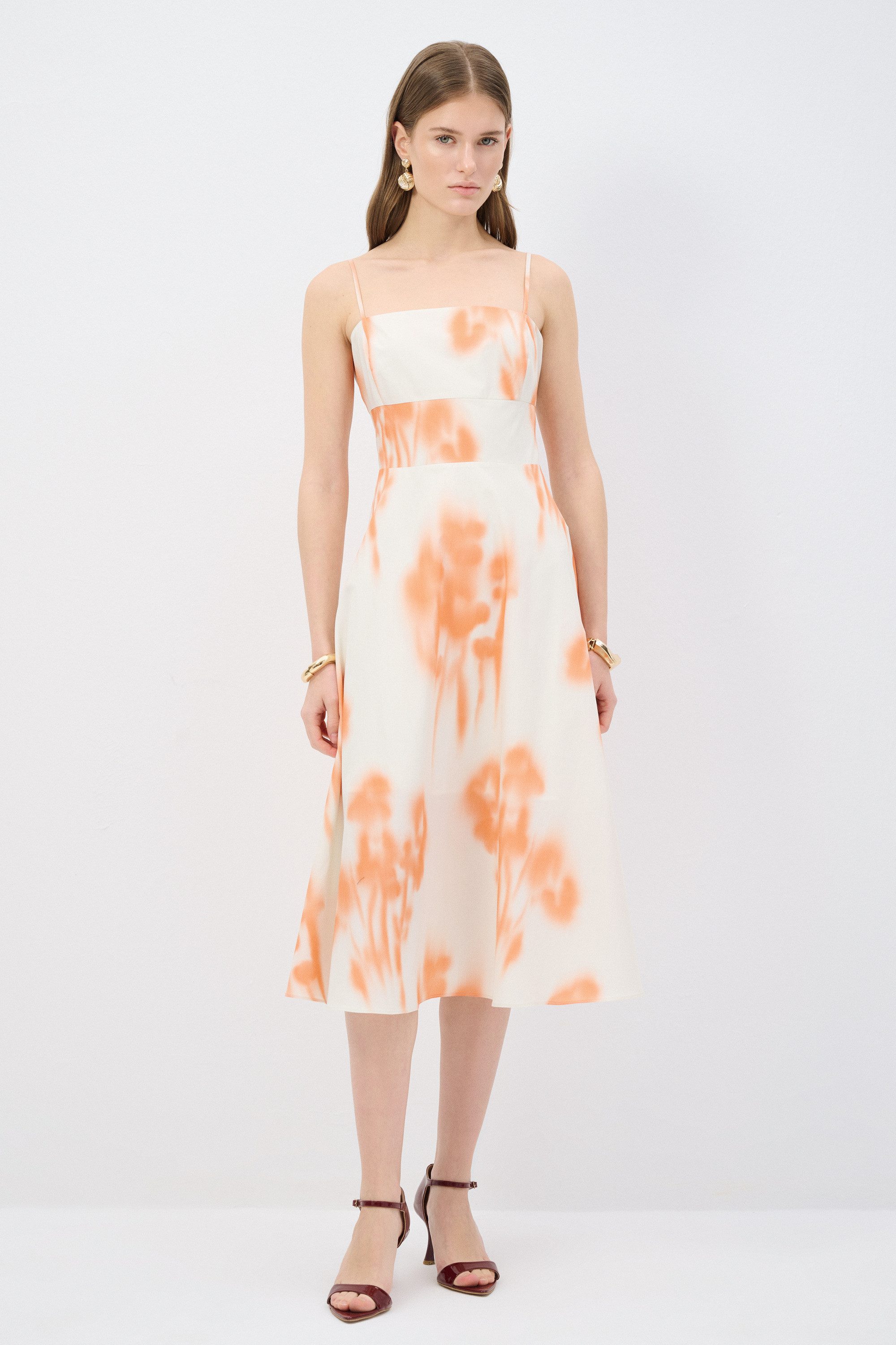 adL Sommerkleid Trägerkleid mit Muster