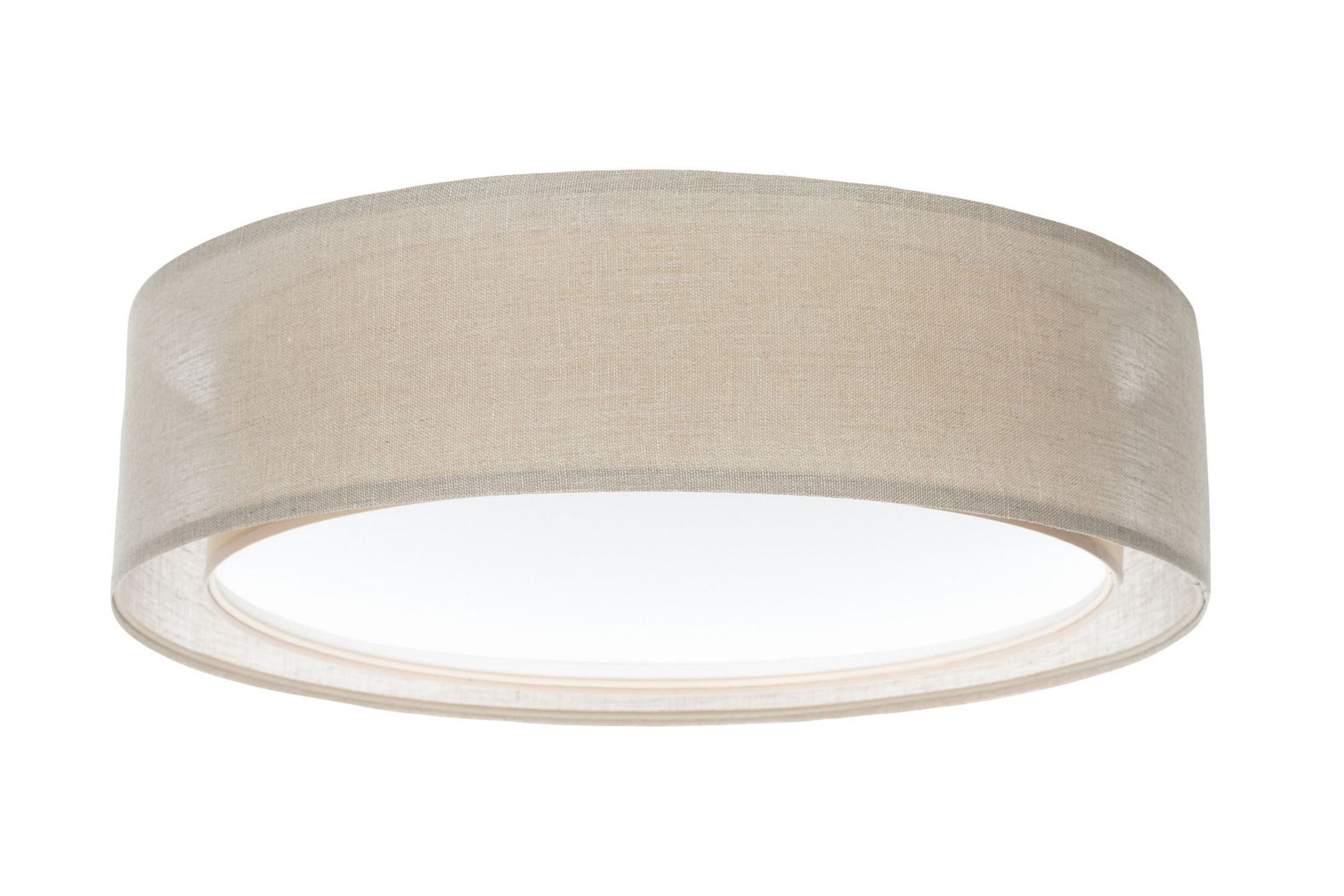 Licht-Erlebnisse Deckenleuchte ADORO, ohne Leuchtmittel, Ø 50 cm rund Braun E27 2-flammig Modern
