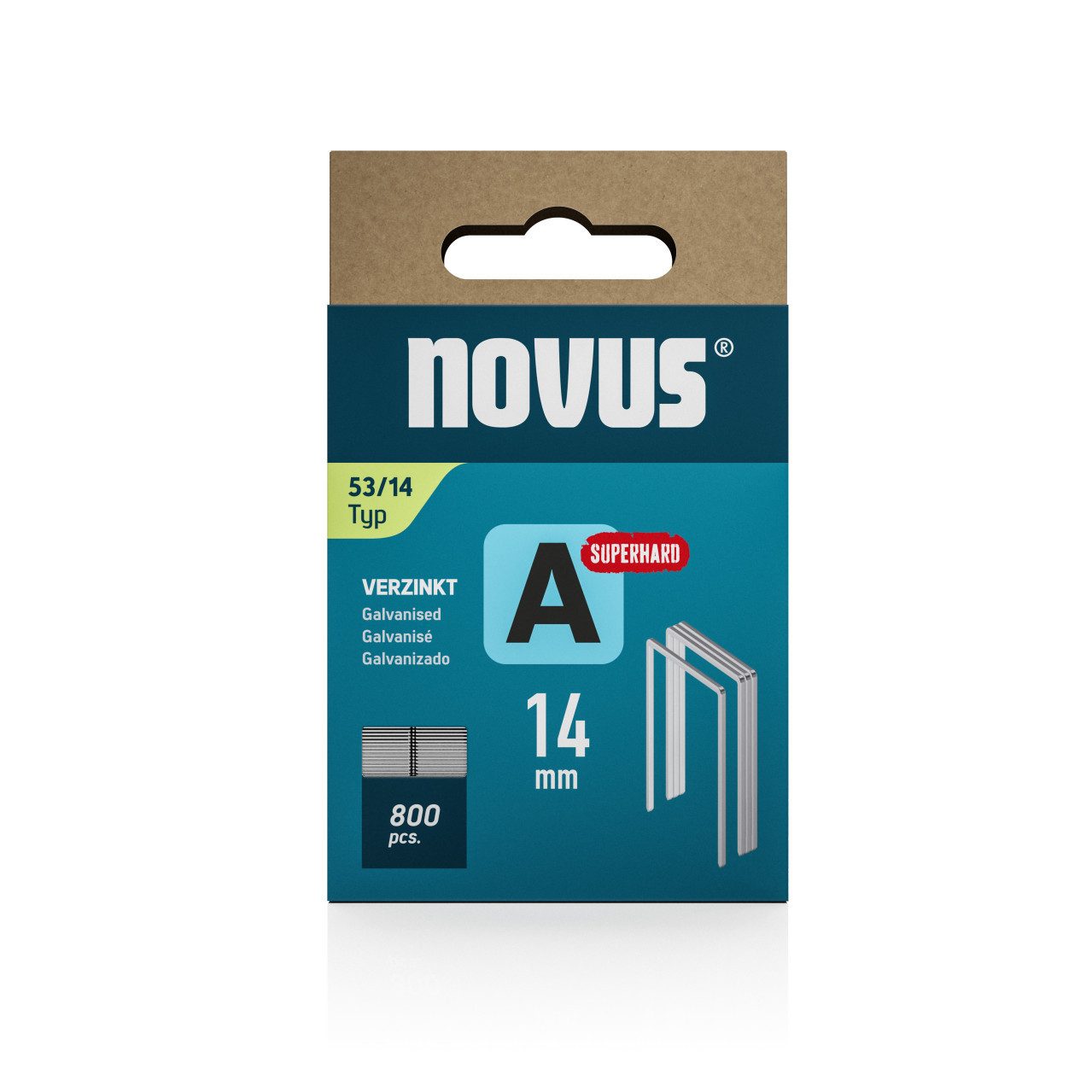 NOVUS Tackerklammer Novus Tackerklammer Typ 53 10 mm 800 Stück