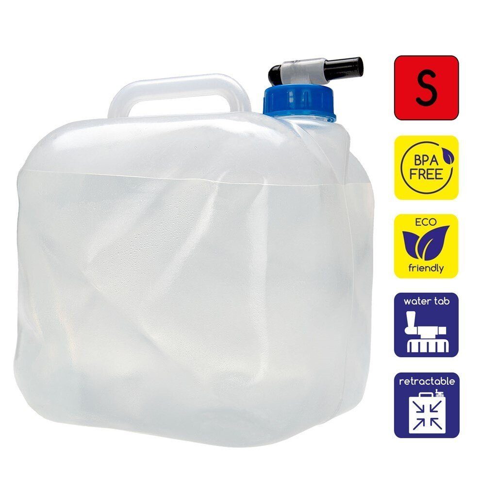 alca Kanister Wasserkanister faltbar 5l Trinkwasserbehälter mit Ablasshahn BPA-frei