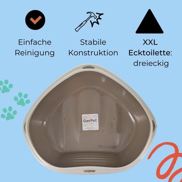 GarPet Katzenecktoilette GarPet Katzenklo Ecke klein Eck Katzentoilette Katzen WC Ecktoilette