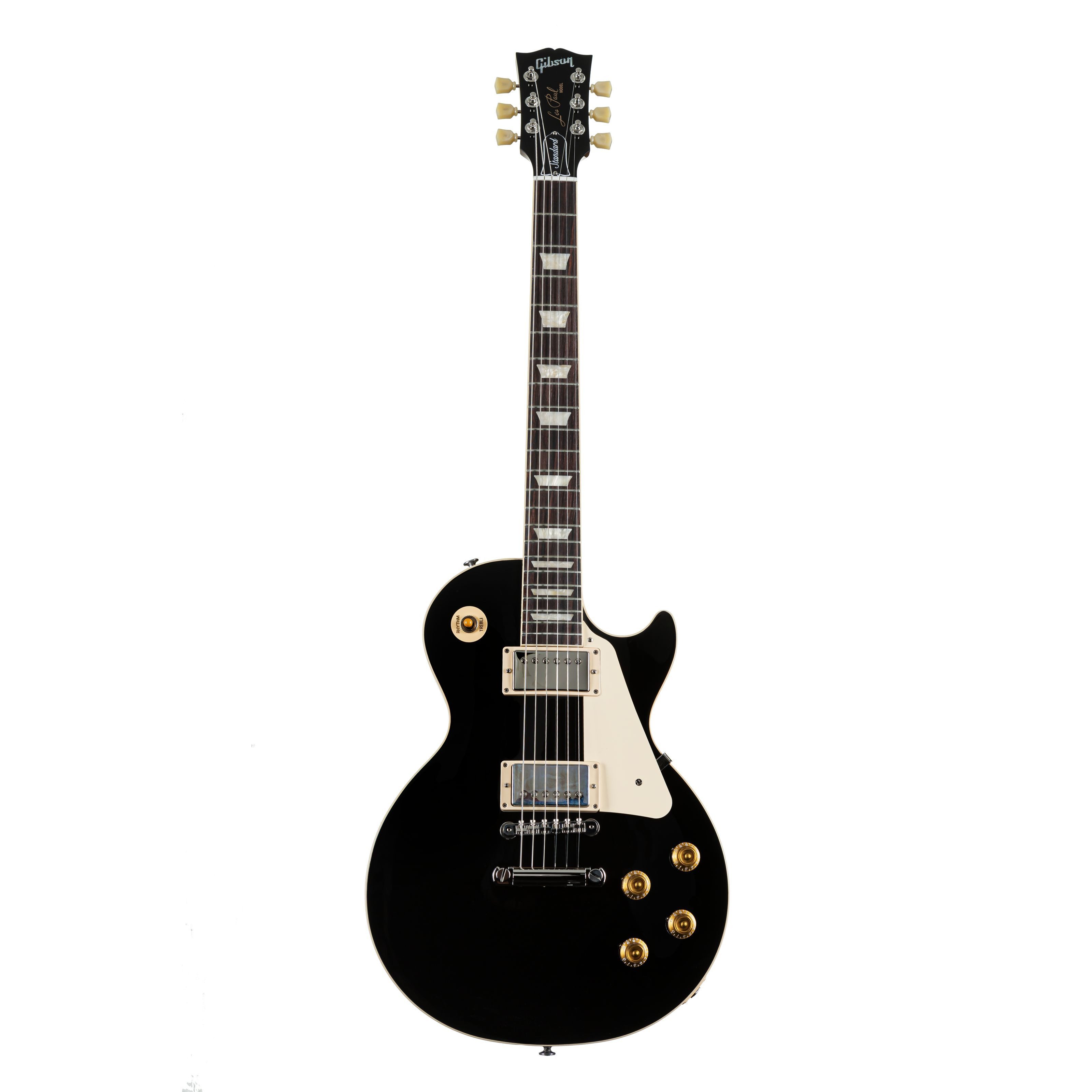 Gibson E-Gitarre, E-Gitarren, Single Cut Modelle, Les Paul Standard '50s Plain Ebony Top - Single Cut E-Gitarre
