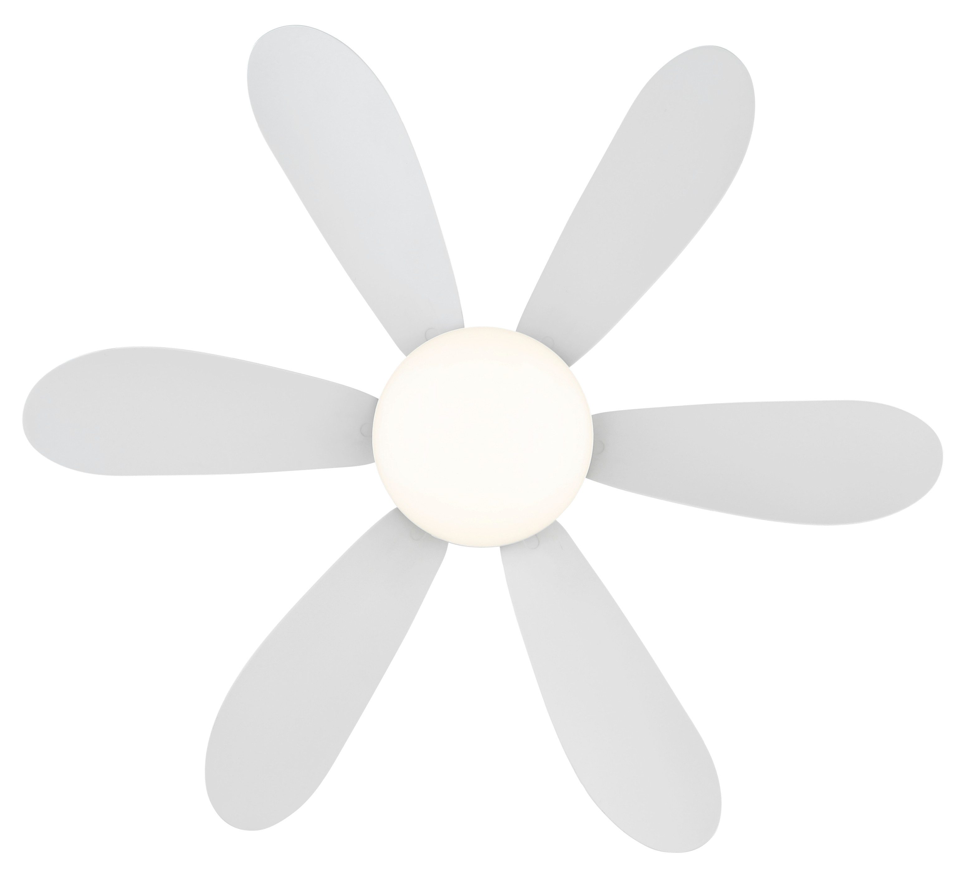 GLOBO LIGHTING Deckenventilator Deckenventilator Delores WE-WE mit LED & Fernbedienung, Mit Nachtlicht-Funktion