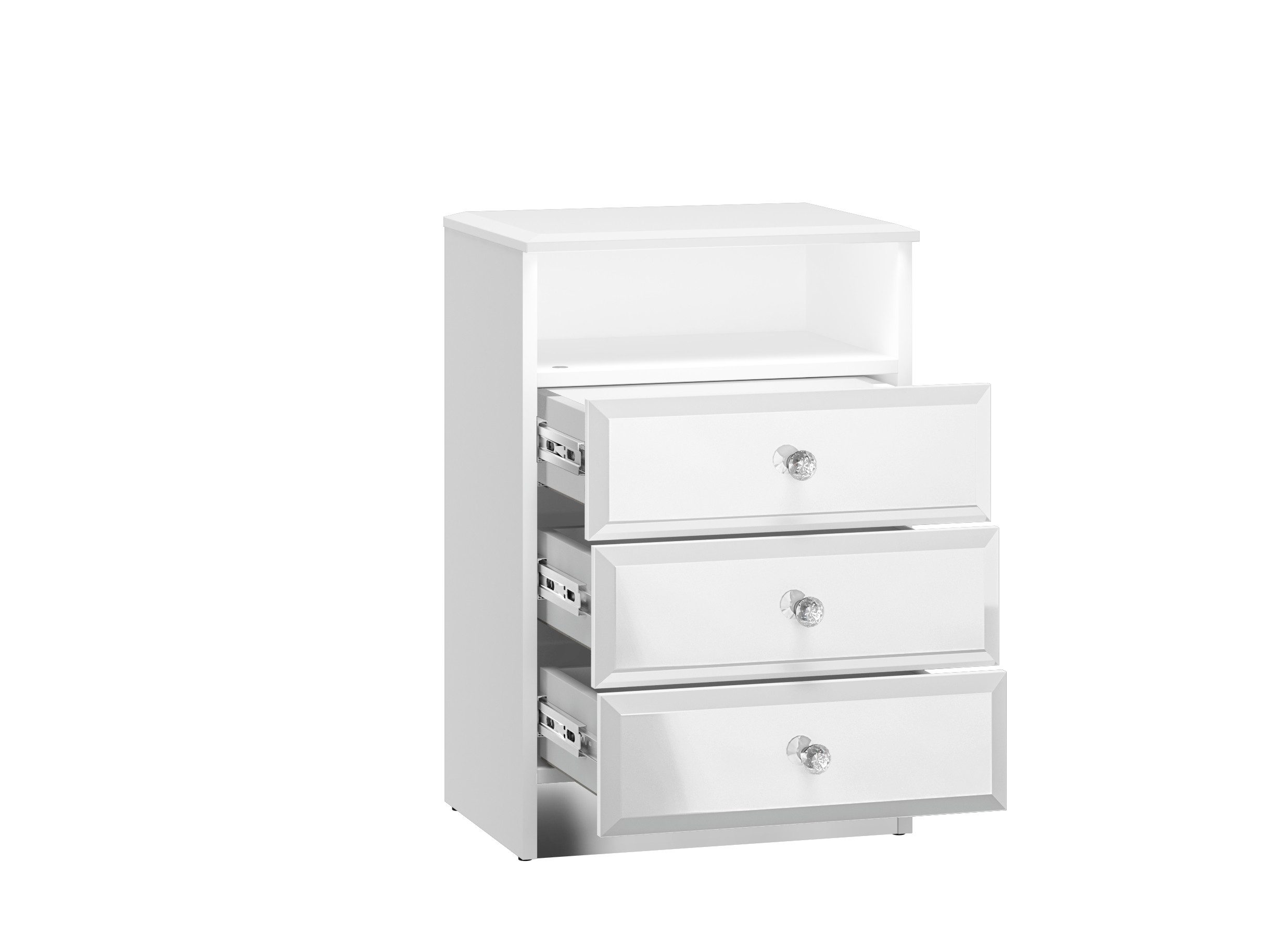 Feldmann-Wohnen Nachtkonsole Glamour (3 Schubladen, 1 günstig online kaufen