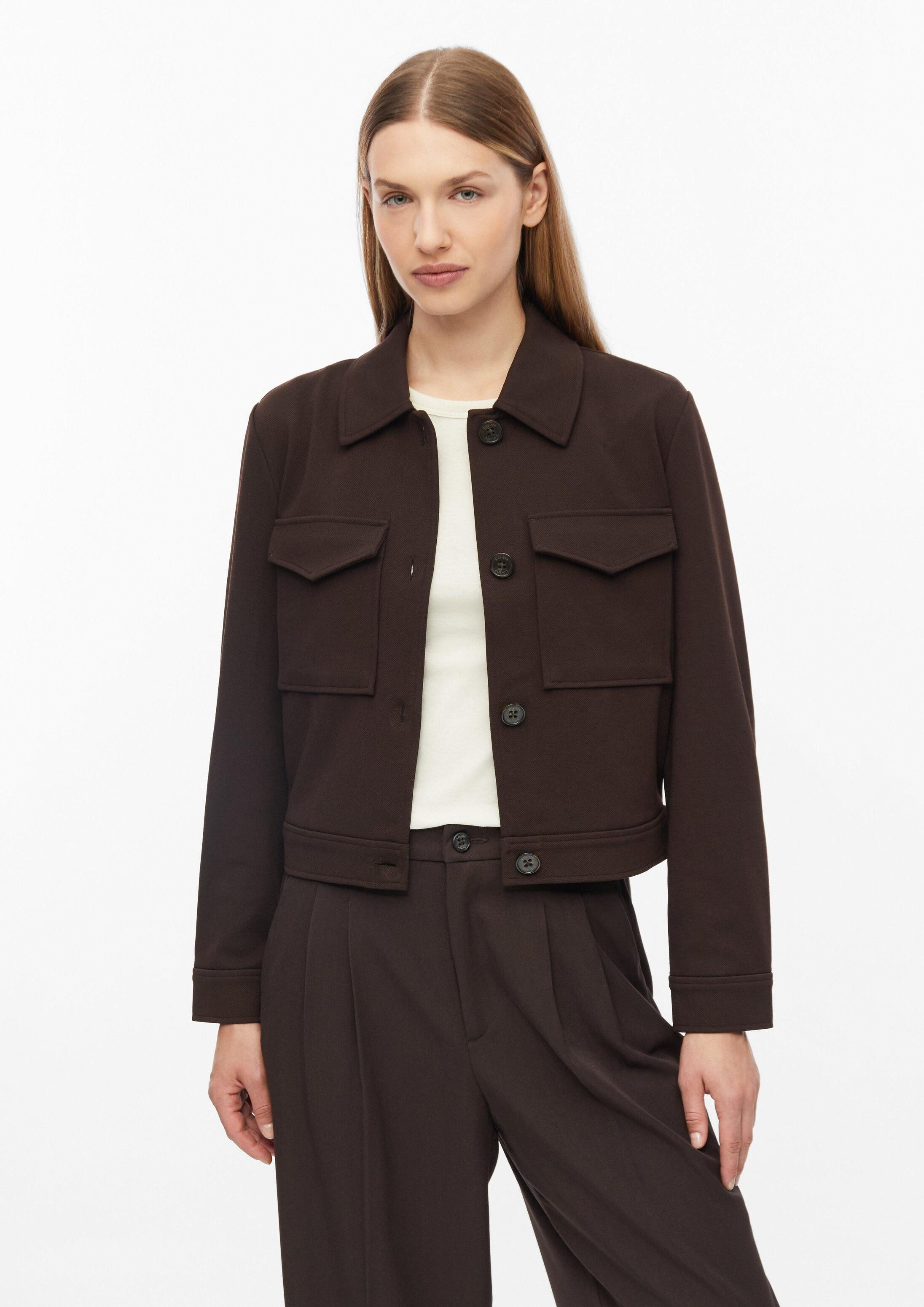 s.Oliver Funktionsjacke Indoor-Jacke Strukturierte Jacke aus Interlock