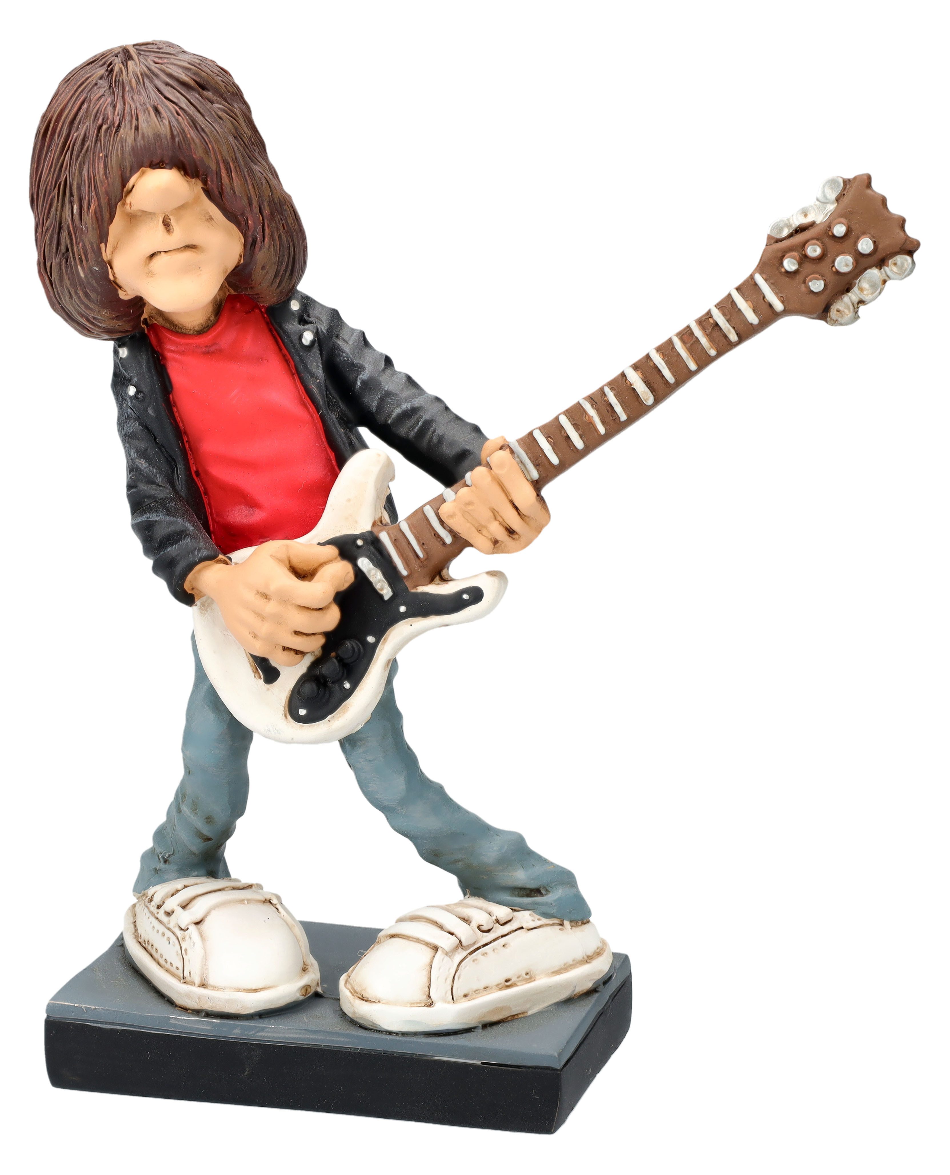 Figuren Shop GmbH Dekofigur Johnny Figur – Punk Rock Karikatur Statue Warren Stratford Musiker