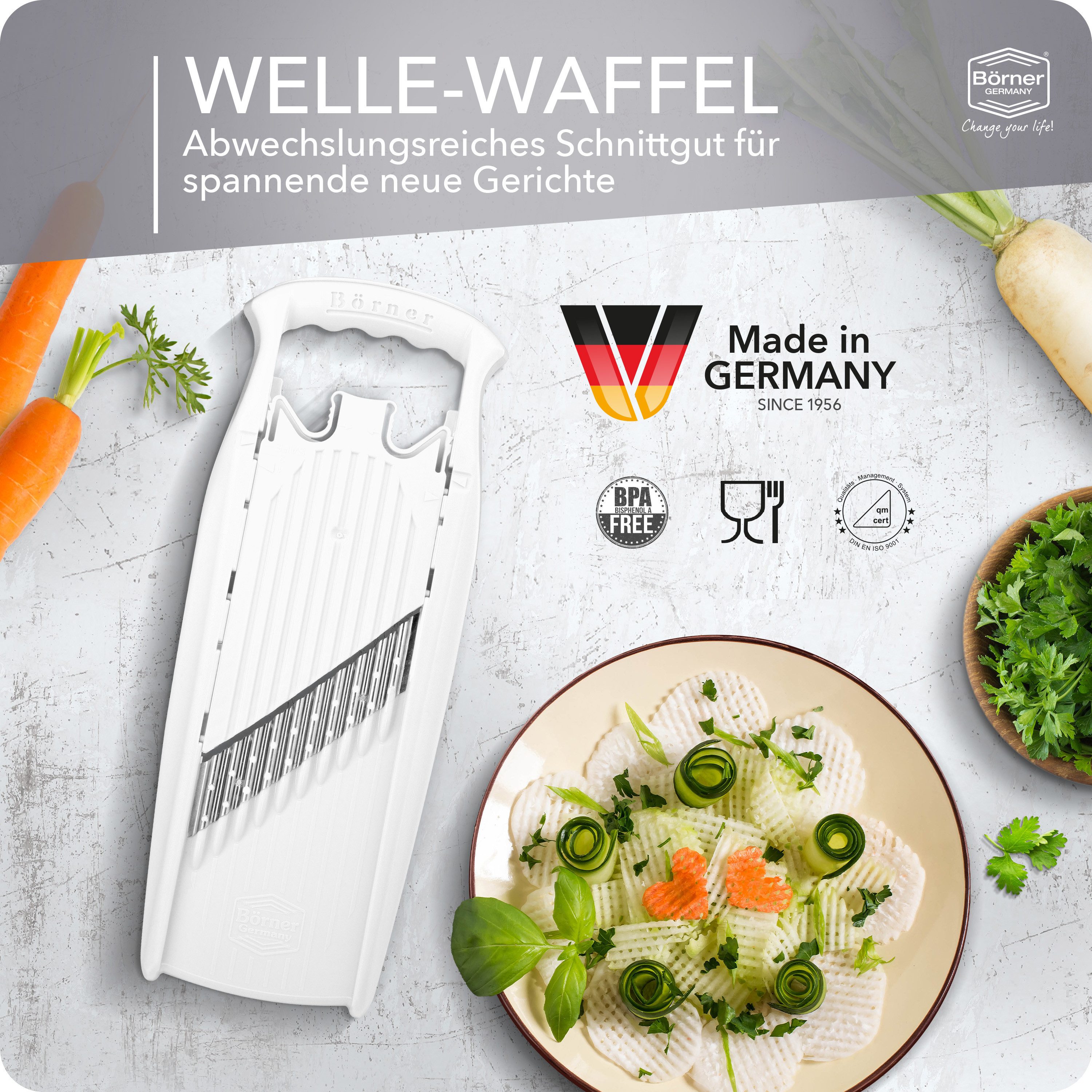 Börner Gemüseschneider Welle-Waffel PowerLine