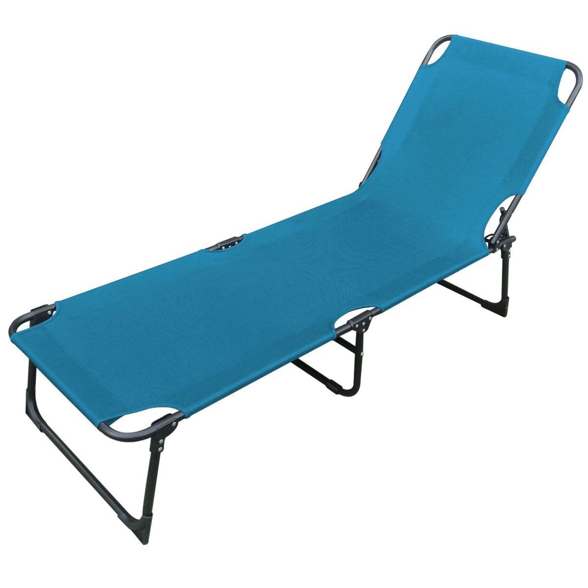 Marabellas Shop Gartenliege Sonnenliege ca. 188 x 57 x 30 cm klappbar mit Oxford-Gewebe und Griff, 1 St., 3-fach verstellbar