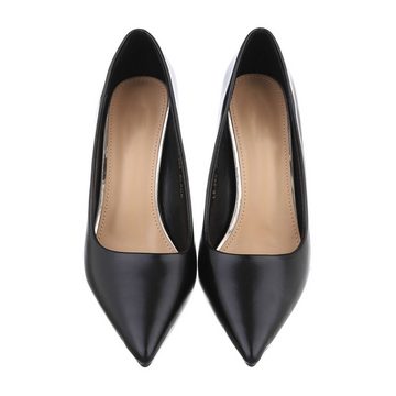 Ital-Design Damen Abendschuhe Elegant High-Heel-Pumps Pfennig-/Stilettoabsatz High Heel Pumps in Schwarz