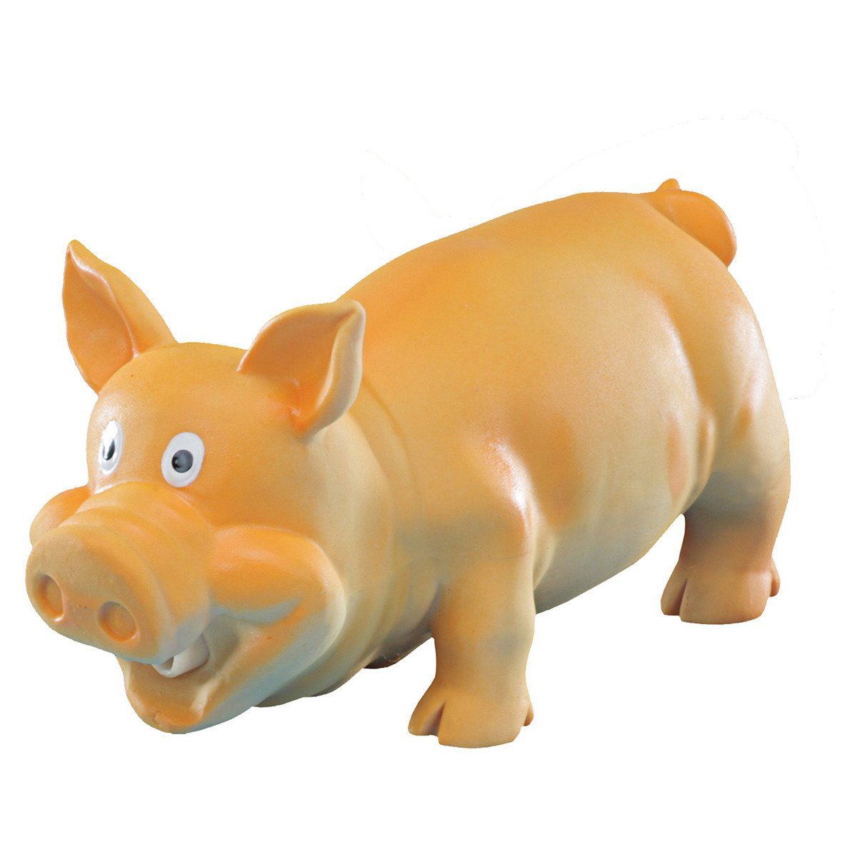 Tierquietschie Latex Schwein braun