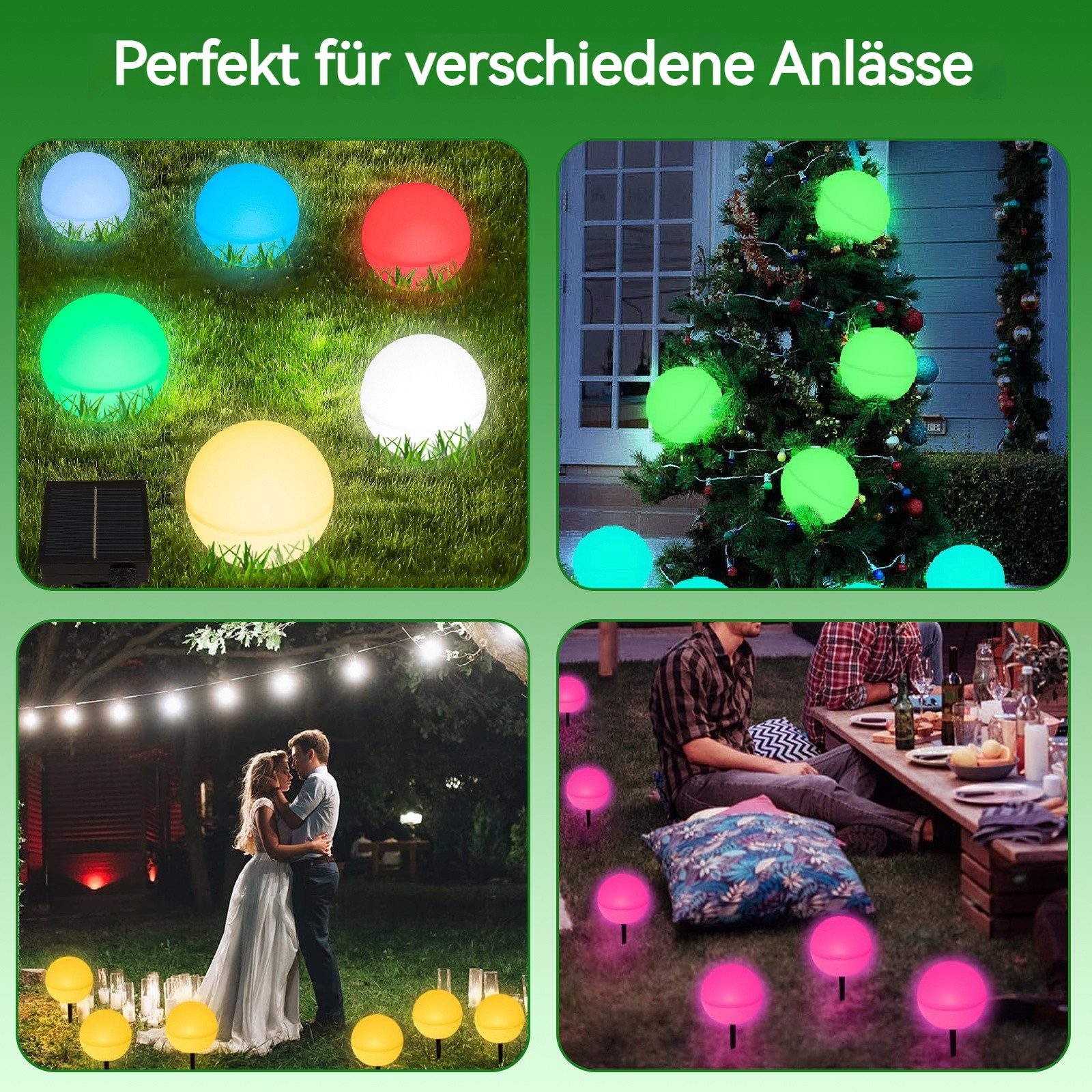 BlingBin LED Solarleuchte 6 Stück Solarlampen günstig online kaufen