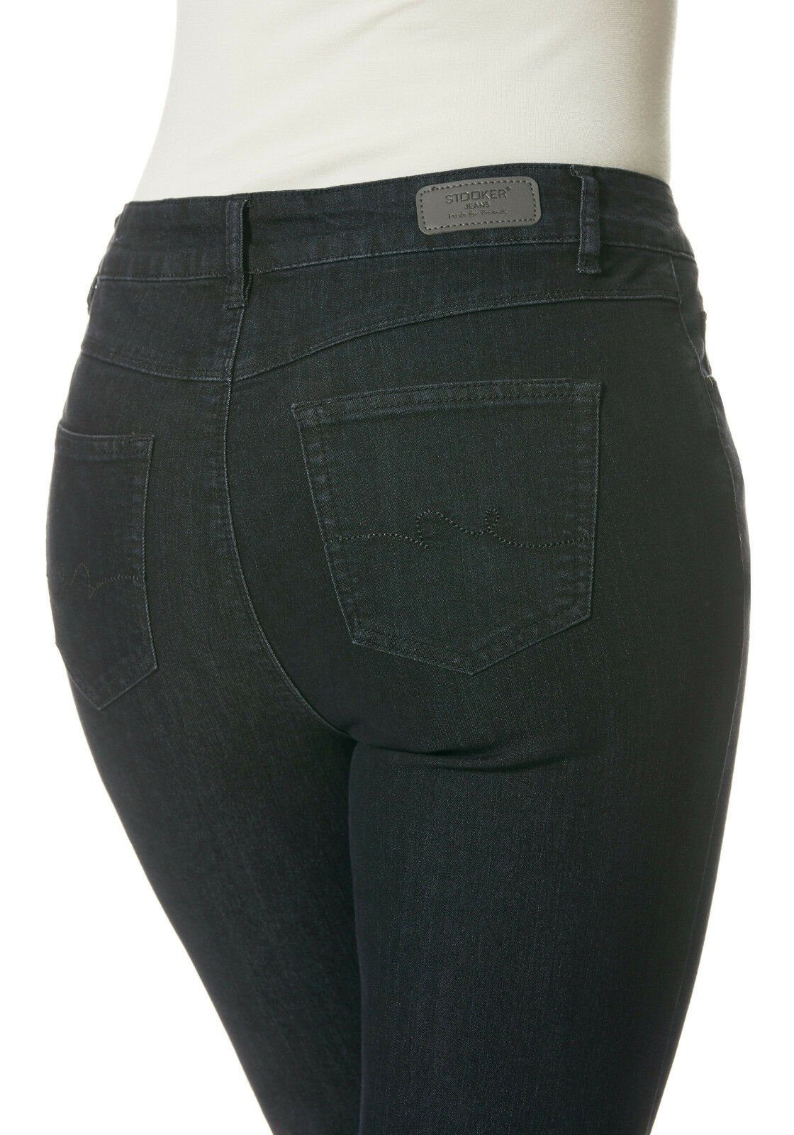 Blue Fit Black Straight Stretch Jeans- WOMEN STOOKER Zermatt - Straight-Jeans