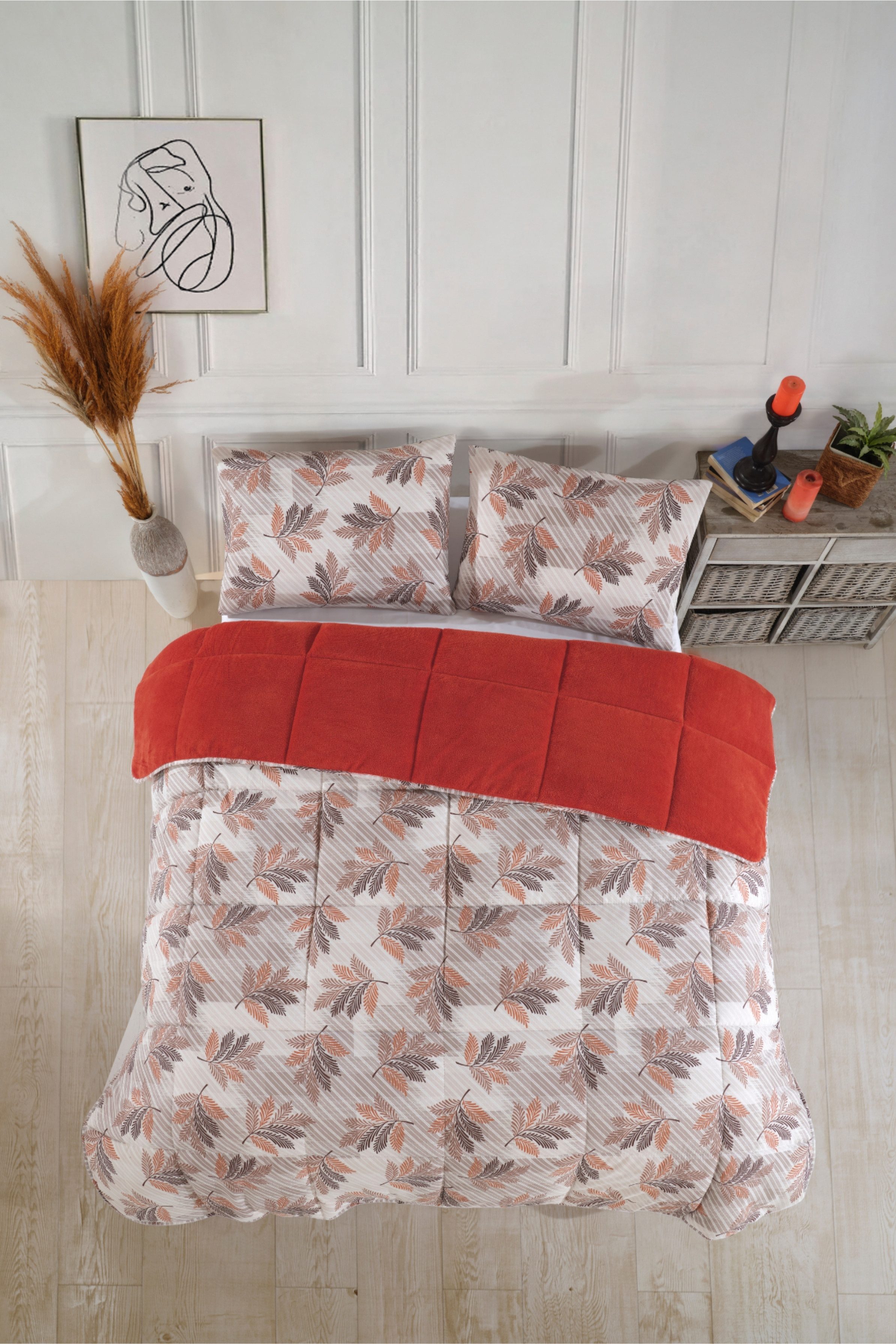 Formeya Einziehdecke Luxus Wellsoft Bettdecke 200x200 cm Wendbar mit Kissenbezug – Bild 3 von 5