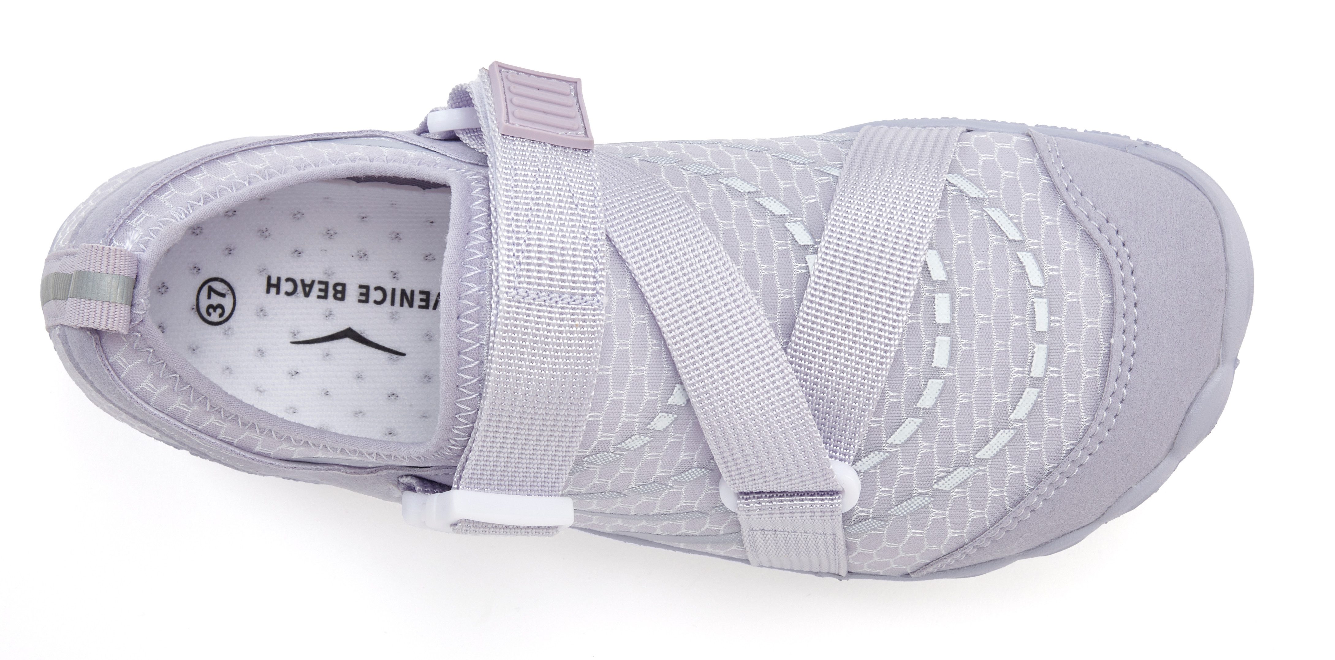 Venice Beach Badelatsche, Badeschuhe, Badeschlappe, Barfußschuh, leichter Slipper Aquaschuh Wasserschuh schnelltrocknend mit ultraleichter Sohle VEGAN