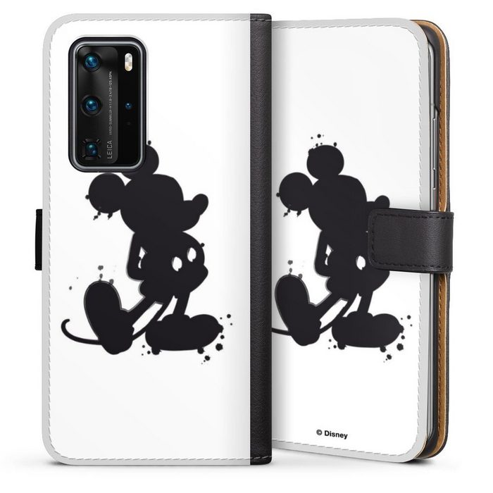 DeinDesign Handyhülle Mickey Mouse Offizielles Lizenzprodukt Disney Mickey Mouse - Splash Huawei P40 Pro Hülle Handy Flip Case Wallet Cover Handytasche Leder