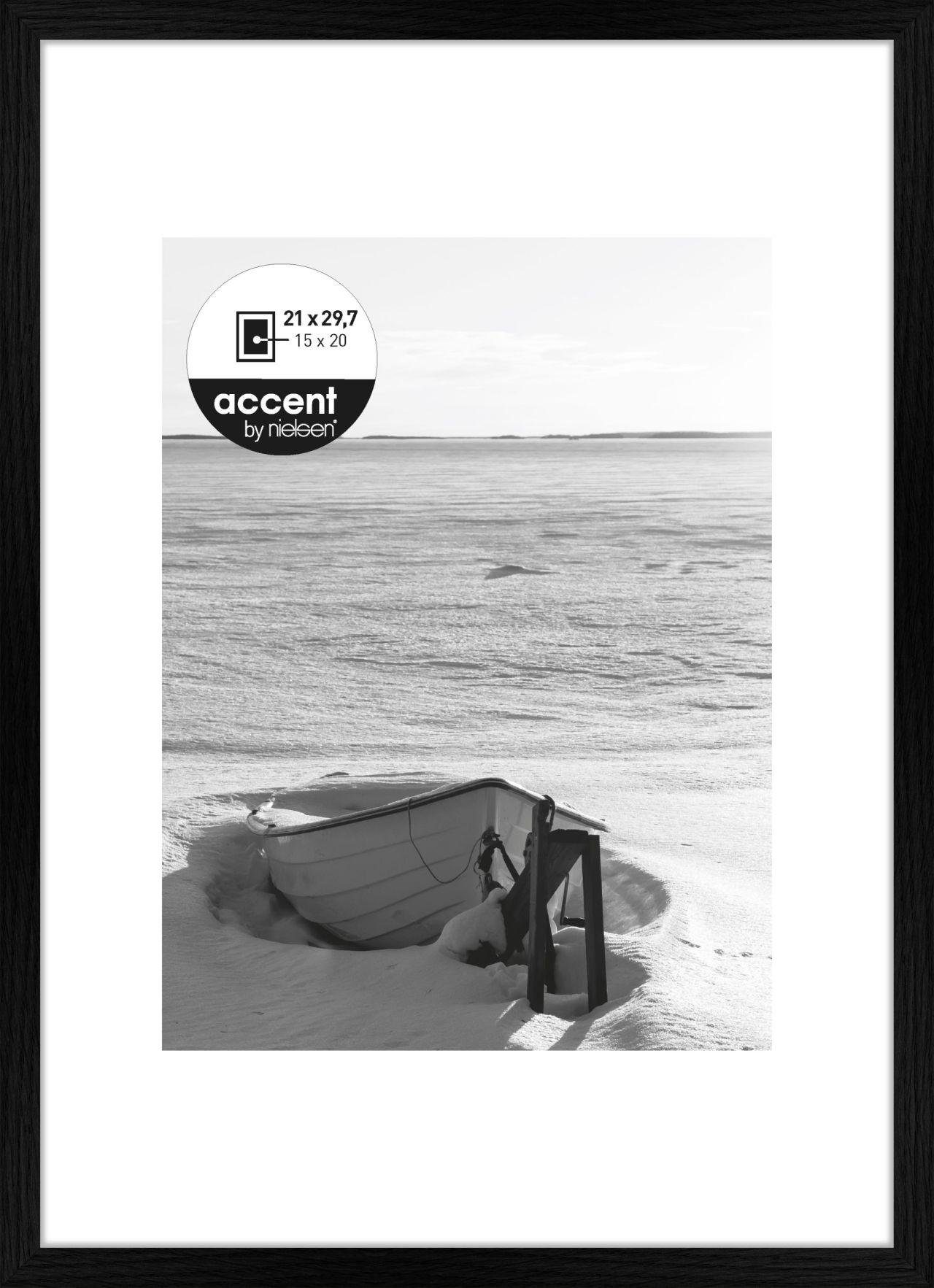nielsen Bilderrahmen 1121000 Holzrahmen Aura schwarz 21x29,7cm