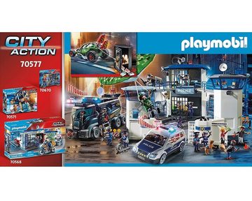 Playmobil® Spielwelt City Polizei-Kart Verfolgung des Tresorräubers, City 70577 Fahrzeug Gangster Dragster Bank-Räuber Tresor Spielzeug-Set