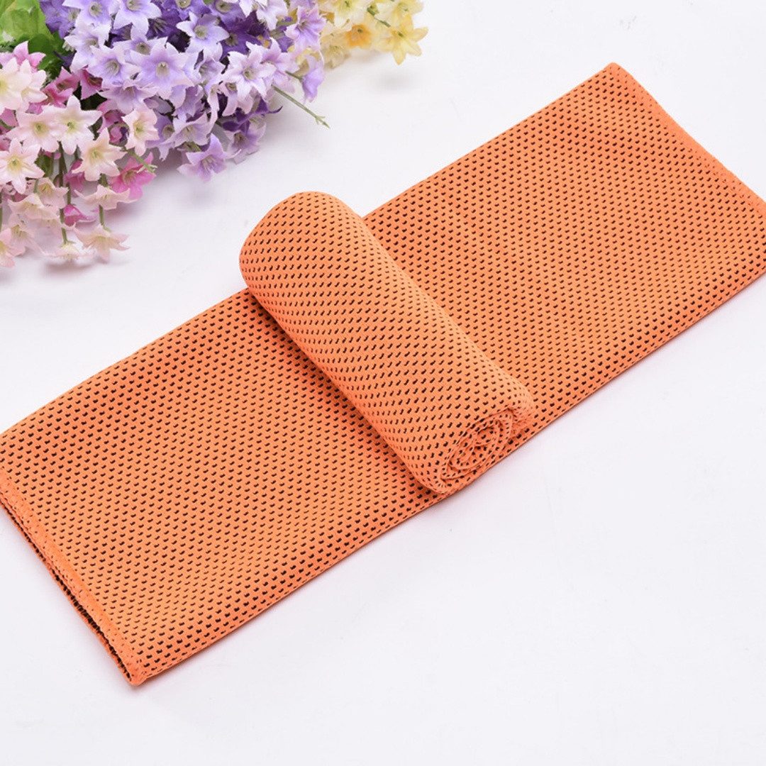 nsihing Sporthandtuch Kühltuch Kühlhandtuch, Sofortige Relief Eiskalt Kühlen Handtuch, (Atmungsaktives Mesh Schweißsaugfähig Cooling Towel Für Sport Fitness Gym, 1-St), Mikrofaser Handtuch Eistuch Abkühltuch Schweißtuch