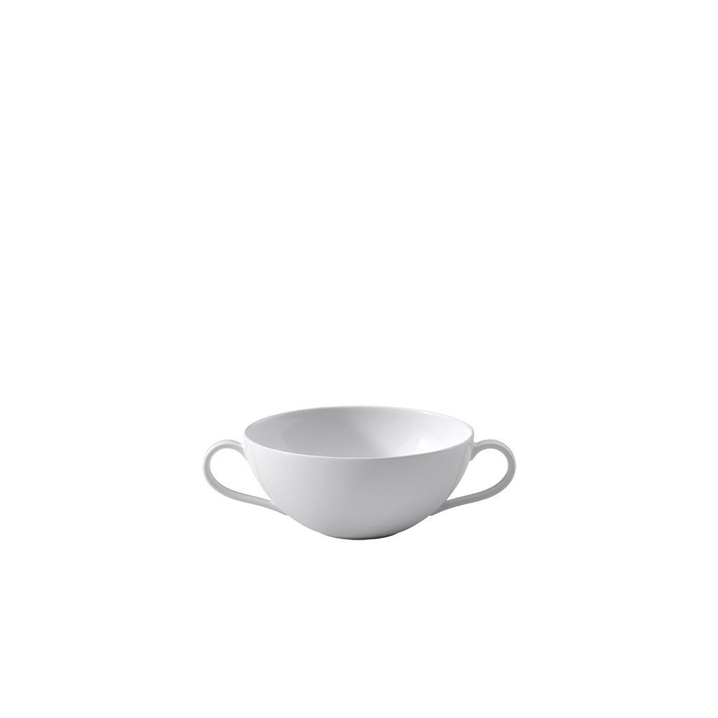Villeroy & Boch Signature Suppenschale Anmut Suppetasse, 350 ml, weiß, Porzellan, (1-tlg), Premium Bone Porcelain, mikrow.- & spülm.sicher, Made in Germany