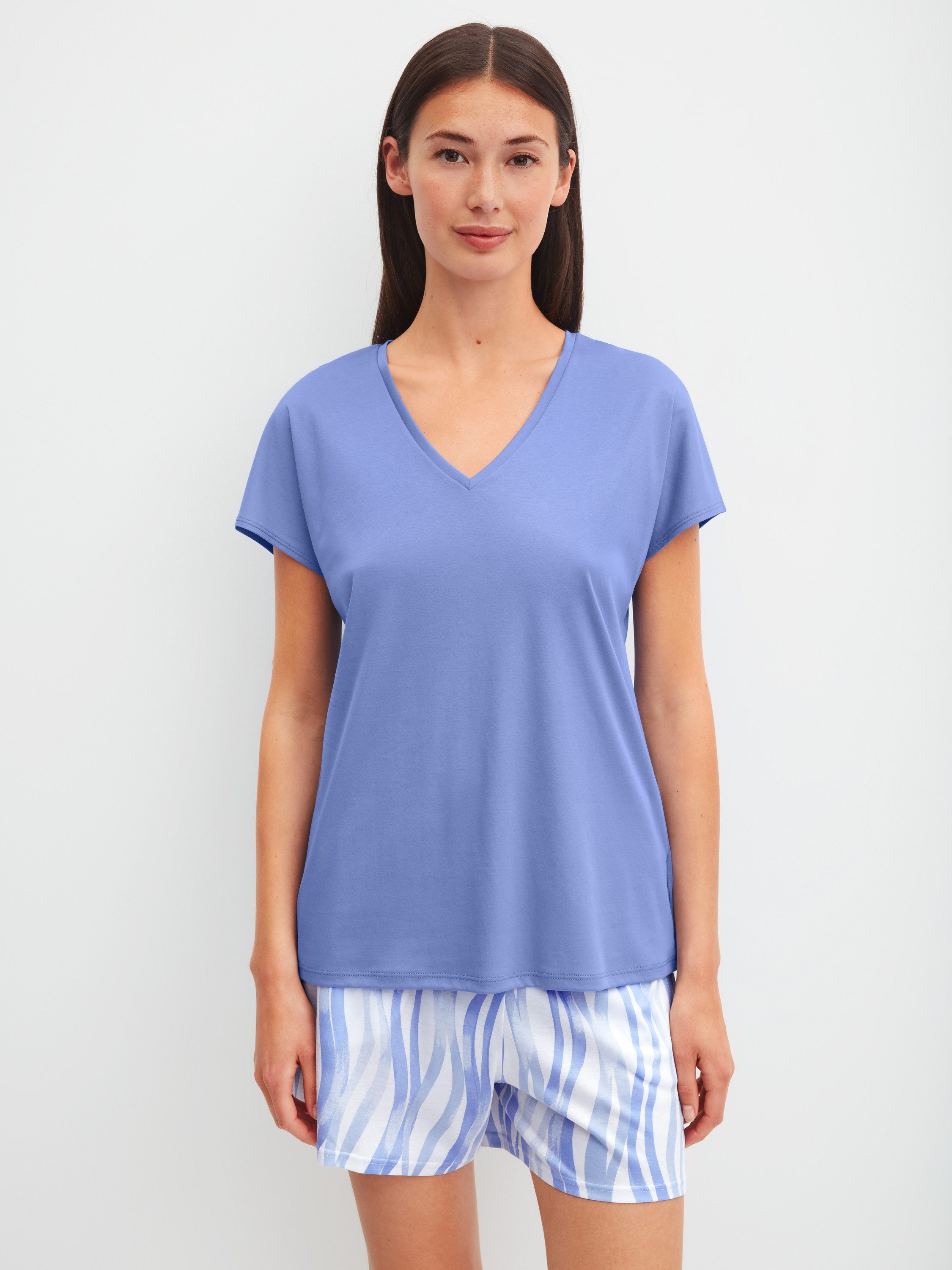CALIDA Pyjamashorts Favourites Ocean Damen (1-tlg) weiche Modalfasern, elastischer Bund, atmungsaktiv, mit Seitentaschen