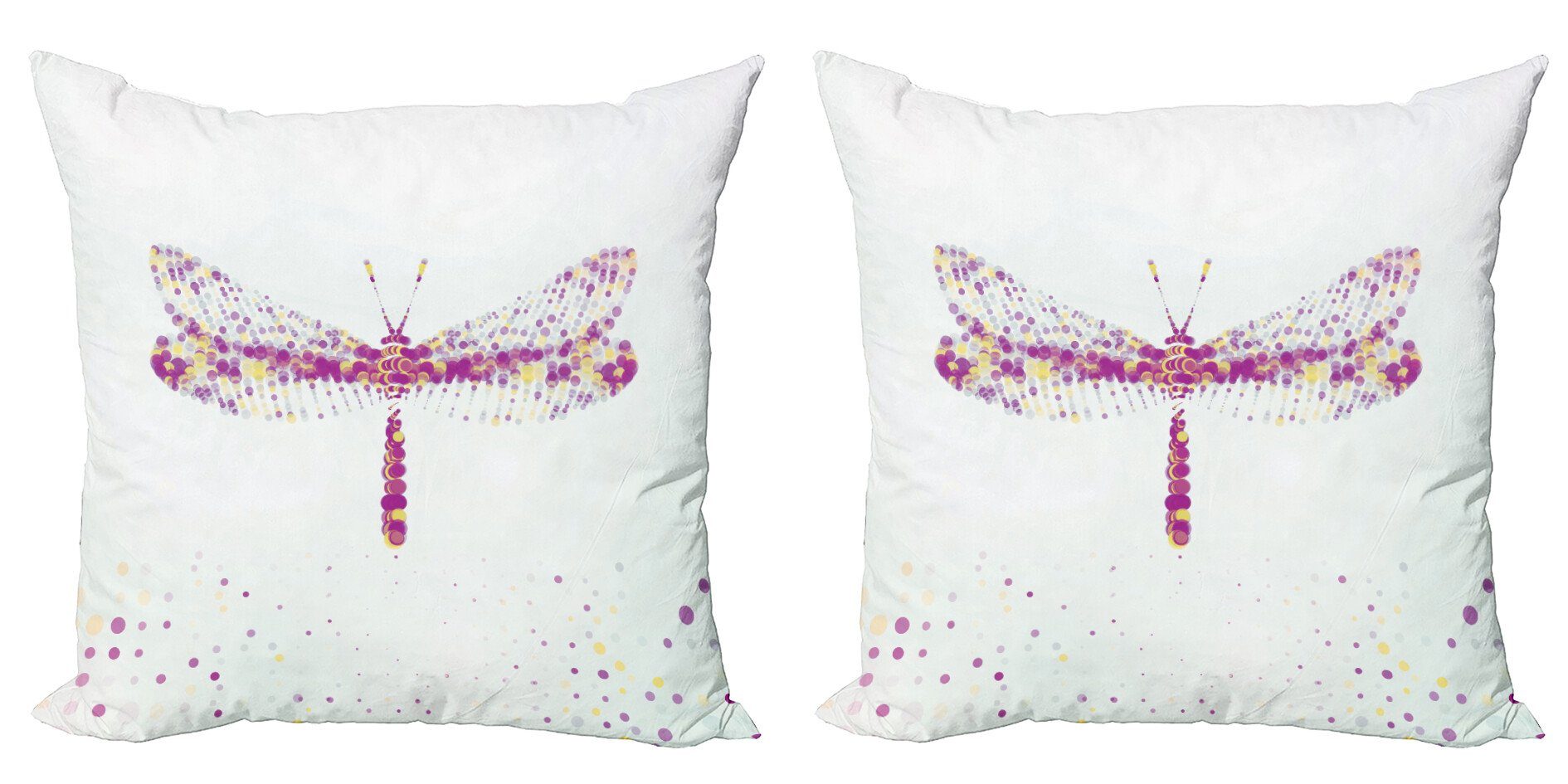 Abakuhaus Dragonfly Kissenbezüge Modern (2 Stück), Fliegen Accent Digitaldruck, Kunst Doppelseitiger Abstrakte