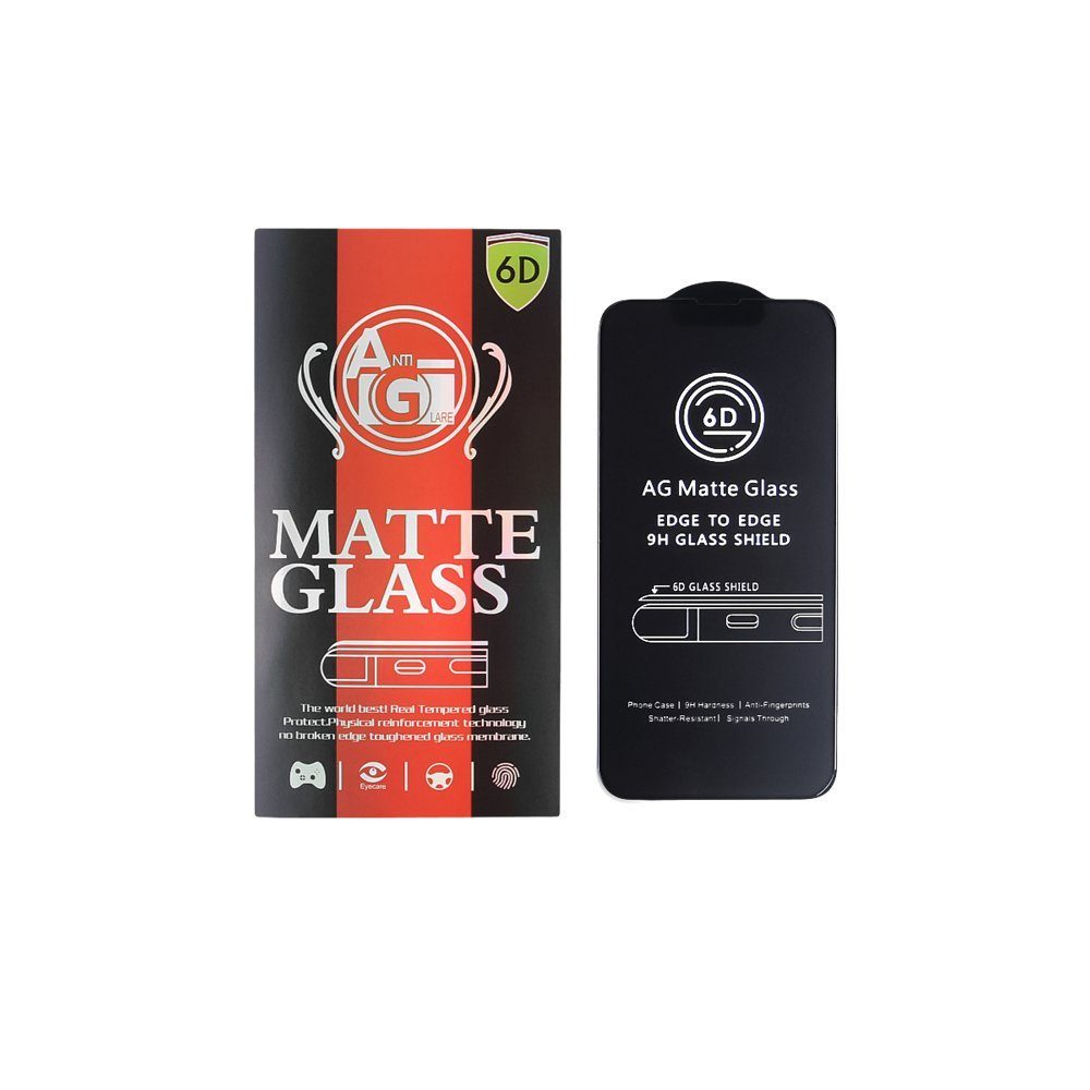 COFI 1453 Displayschutzglas 6D Matt Schutzglas für iPhone 15 Pro Klebend und Abdeckend, 1 Stück