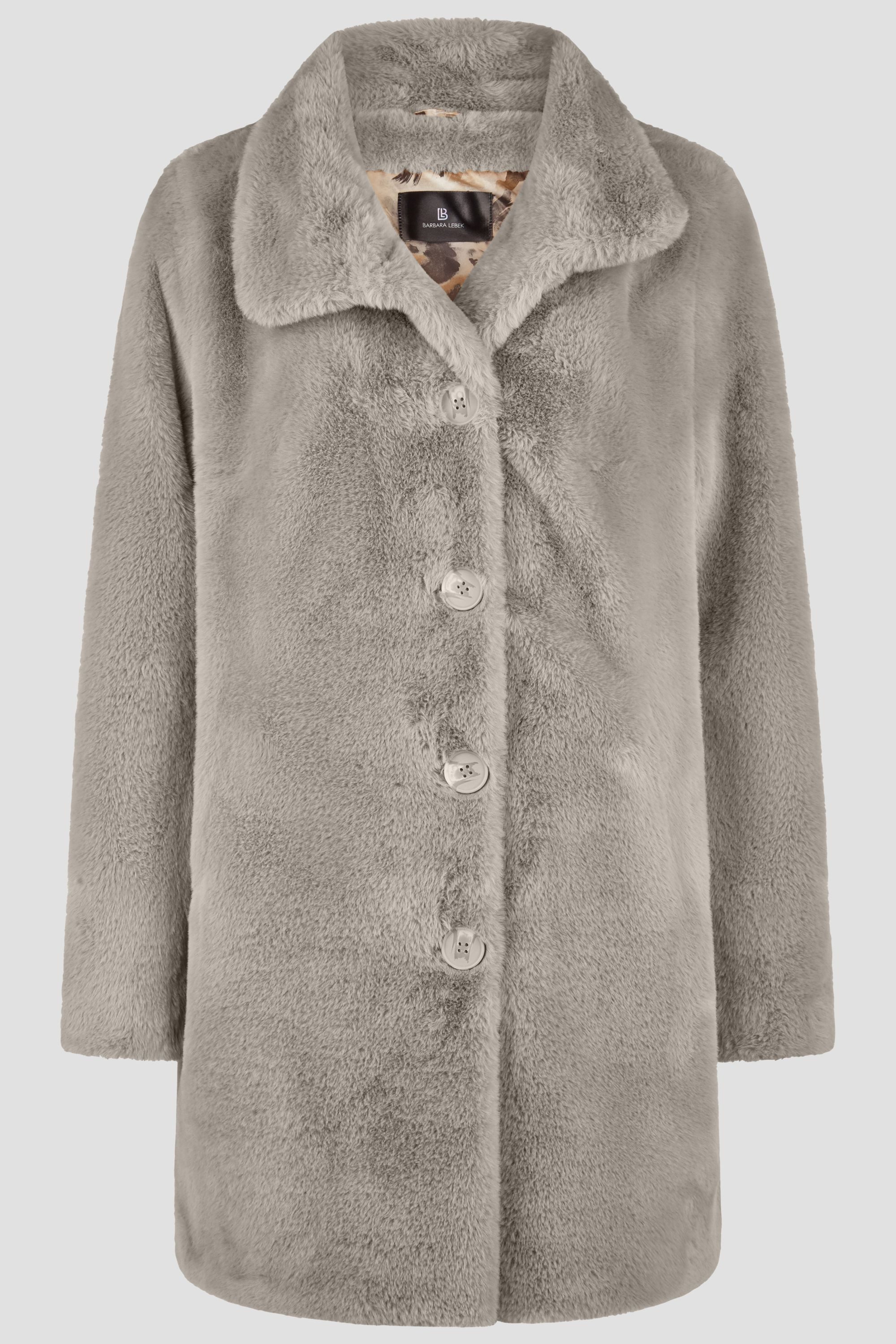 Barbara Lebek Fellimitatmantel warmer Plüschmantel, Kurzmantel günstig online kaufen