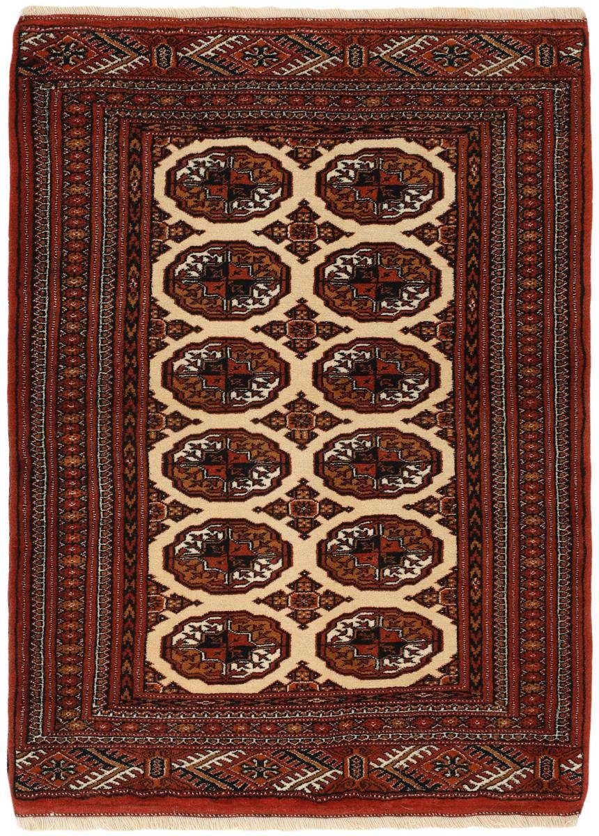Orientteppich Turkaman 84x116 Handgeknüpfter Orientteppich / Perserteppich, Nain Trading, rechteckig, Höhe: 6 mm