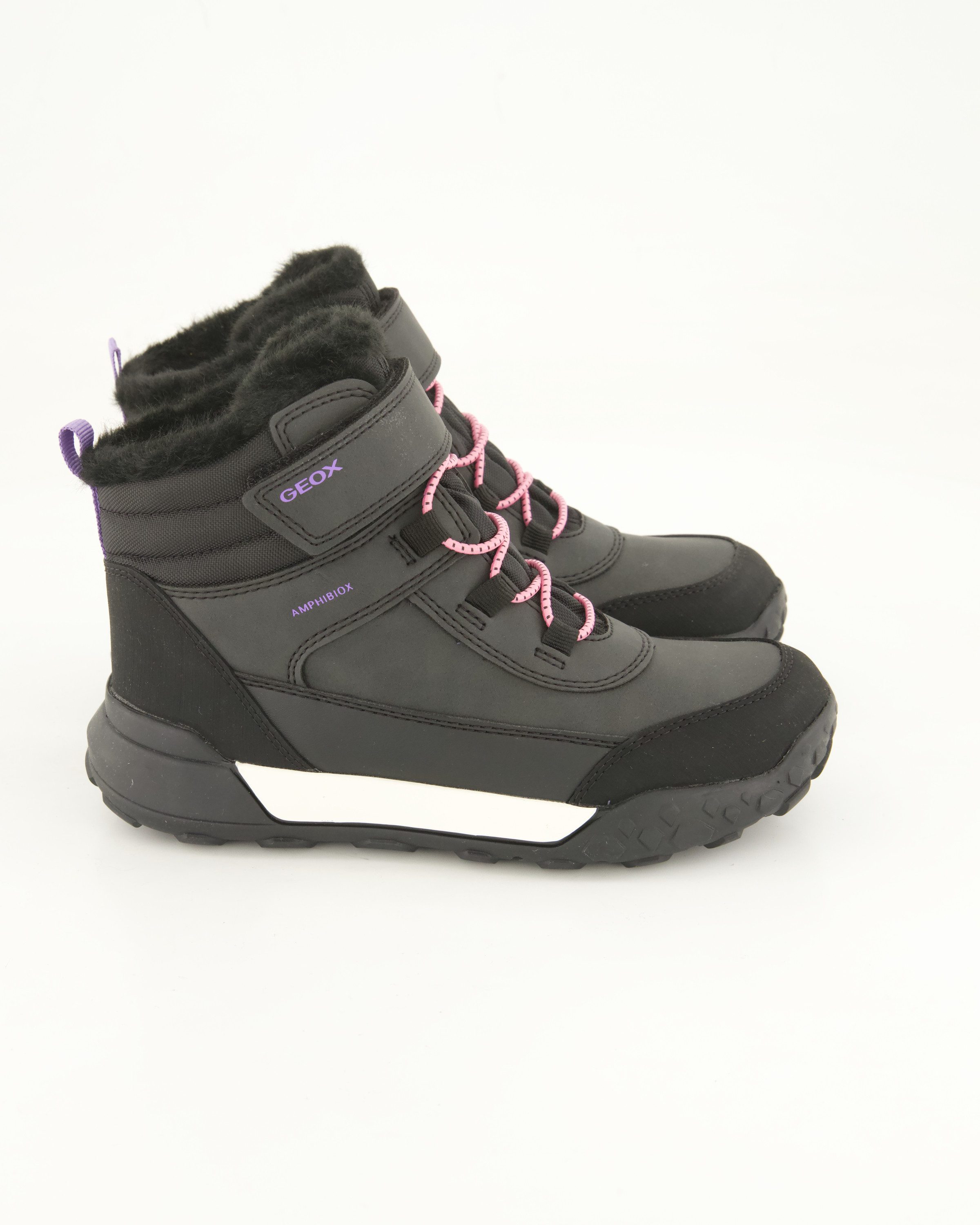 Geox J Trekkup Girl B AB Klettstiefel Obermaterial: Textil und Sonstiges Material