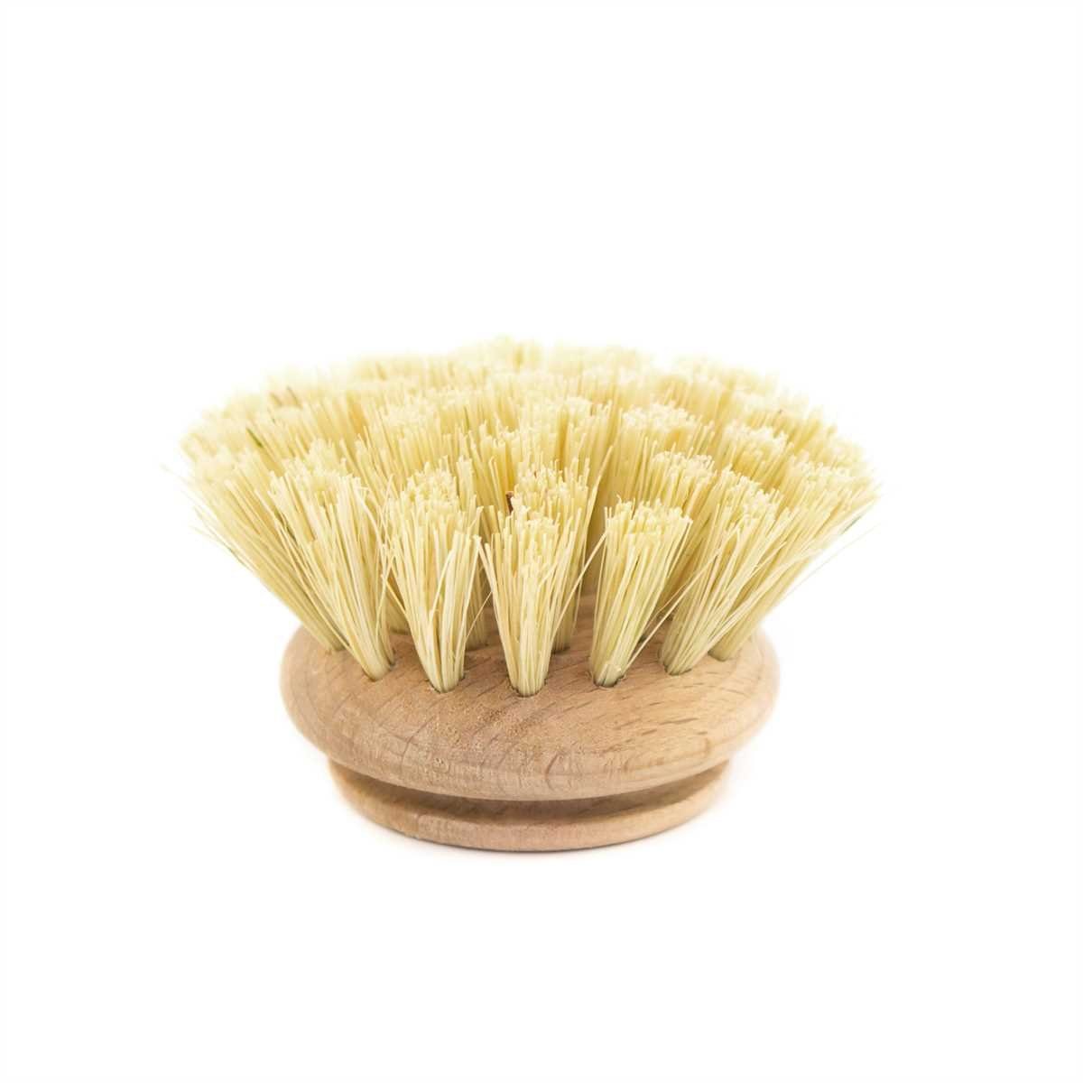 Lantelme Reinigungsbürsten-Set mit 2 Ersatzköpfen Spülbürsten Teller Pfannen Topfbürsten Holzgriff, (4-tlg), Deutsche Herstellung, Holz naturbelassen, für Gesch – Bild 3 von 5